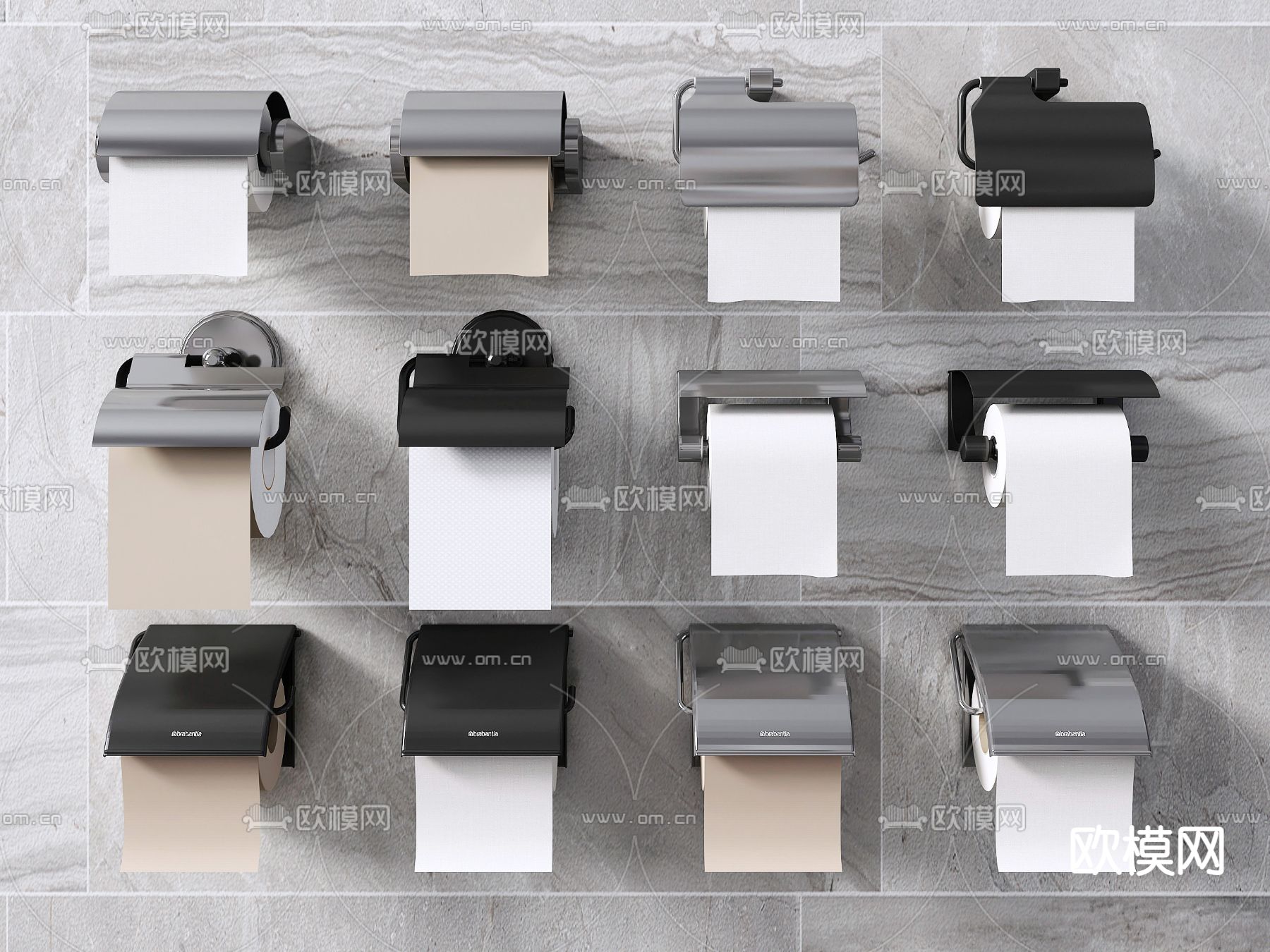 厕纸盒 纸巾盒 抽纸盒3d模型下载