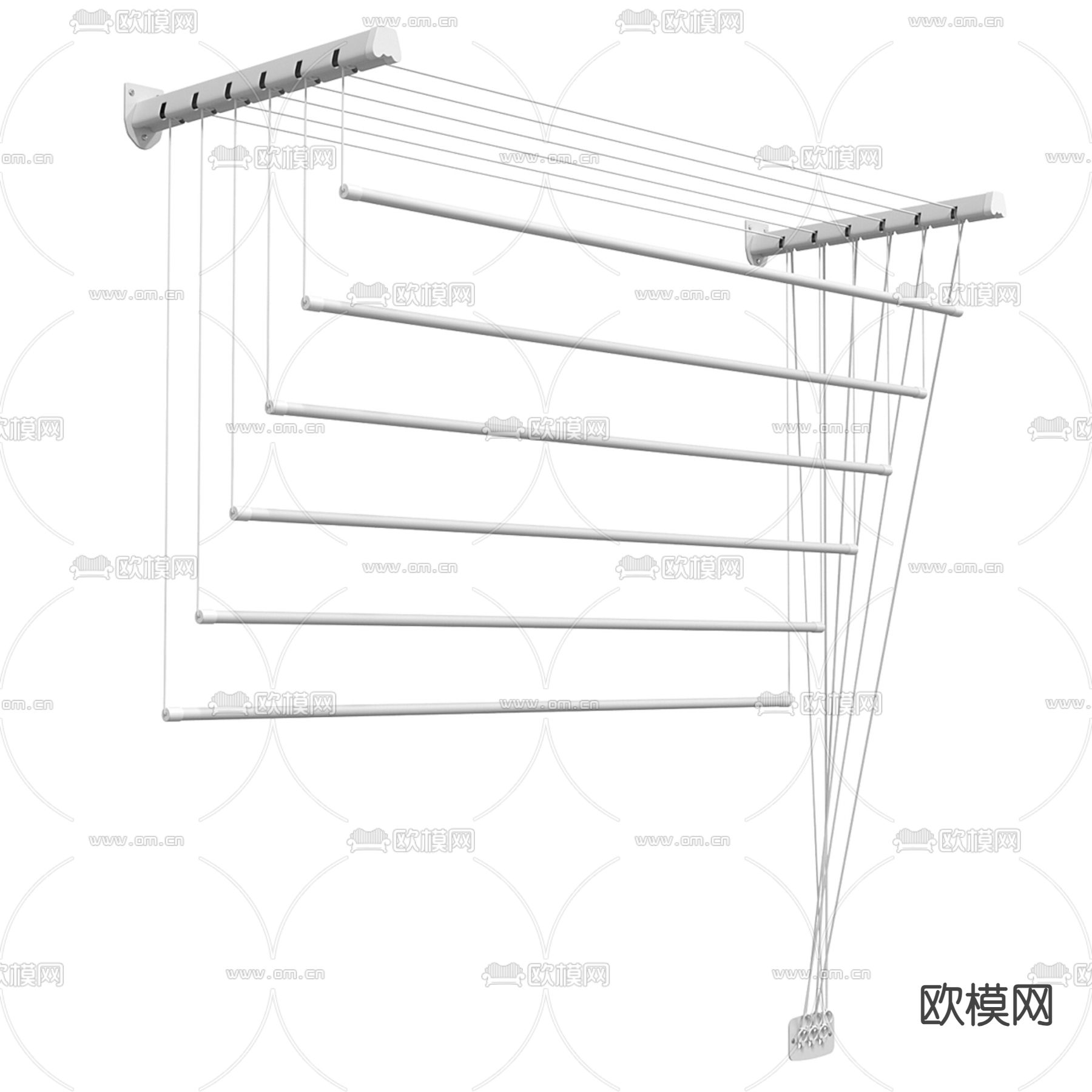 挂衣架 晾衣杆3d模型下载