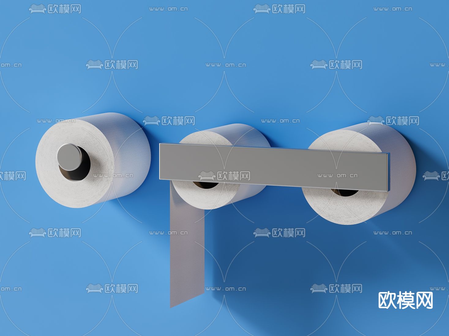 洗手间卷纸 纸巾 卫生纸3d模型下载