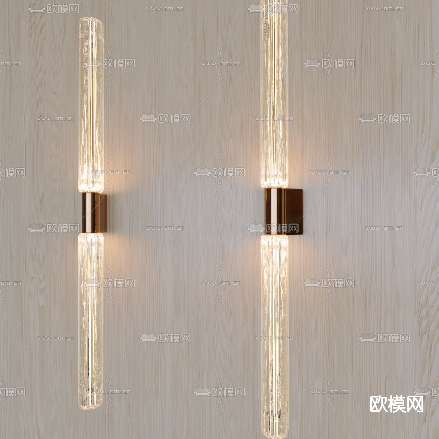 简约壁灯3d模型下载