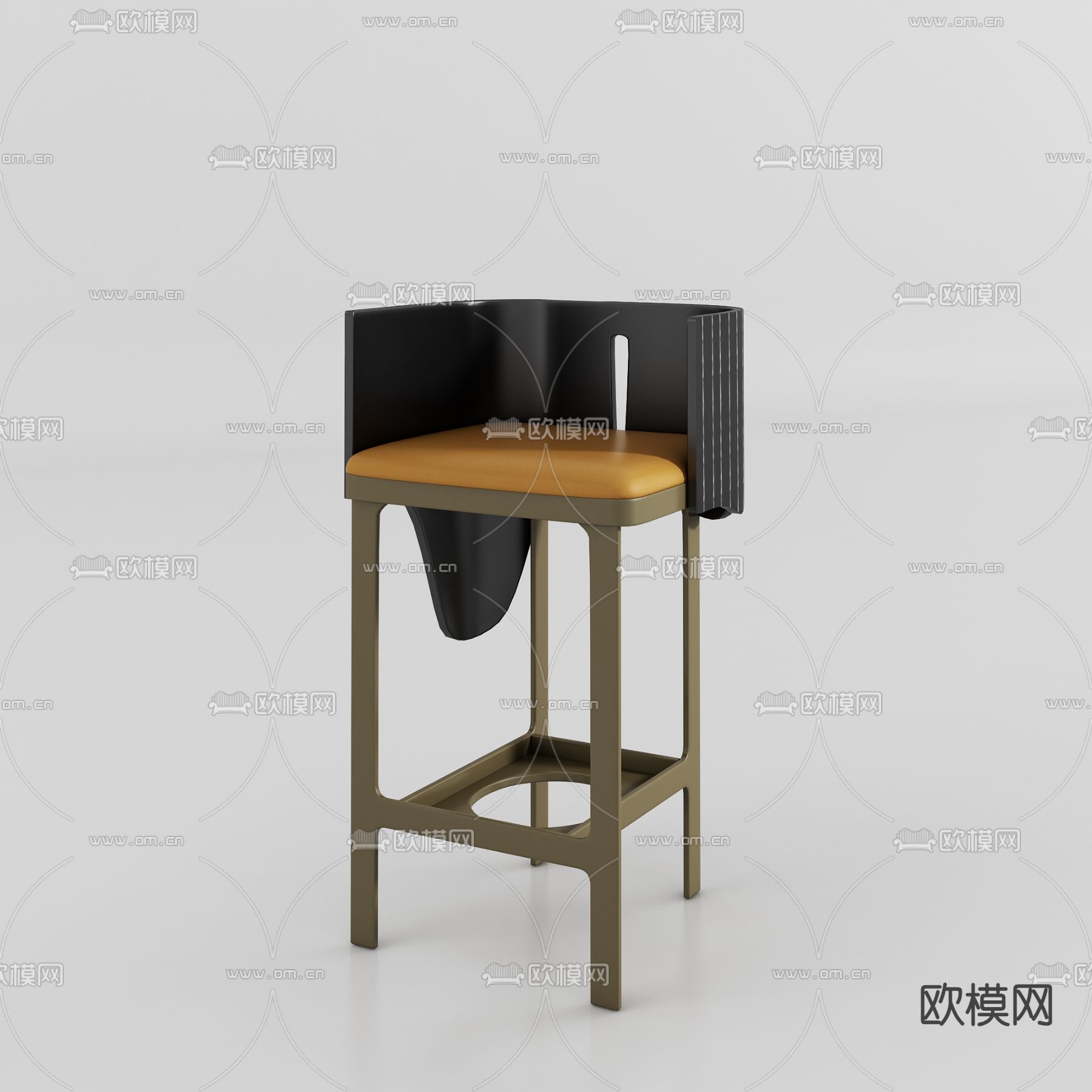 吧台椅免费3d模型下载