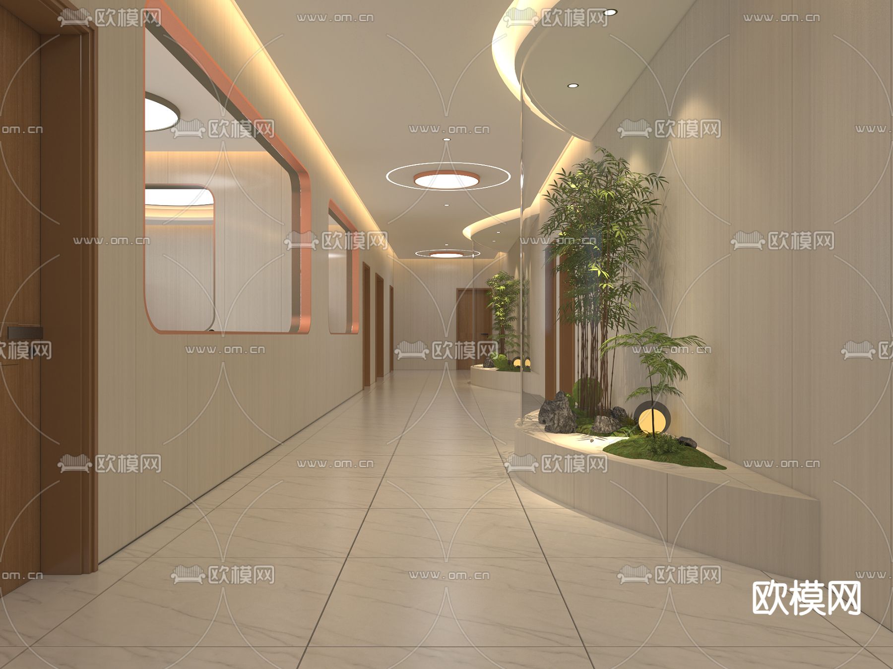 月子中心 育婴室 抚触室3d模型下载（渲染图3）