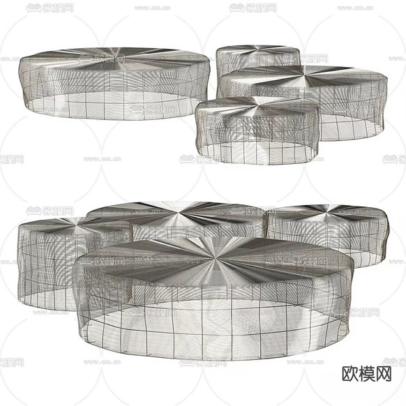 Roche 鸡尾酒桌 茶几3d模型下载(渲染图2)