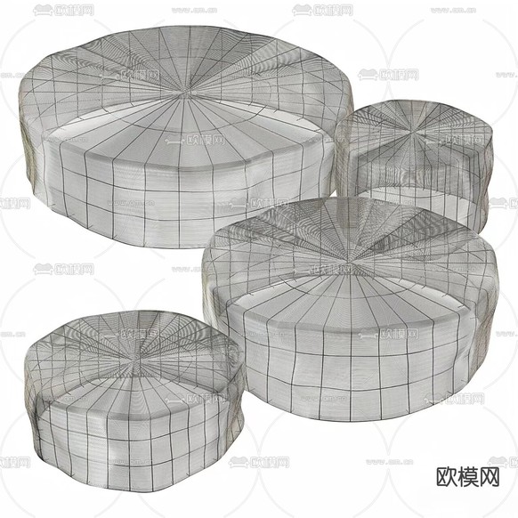 Roche 鸡尾酒桌 茶几3d模型下载(渲染图1)