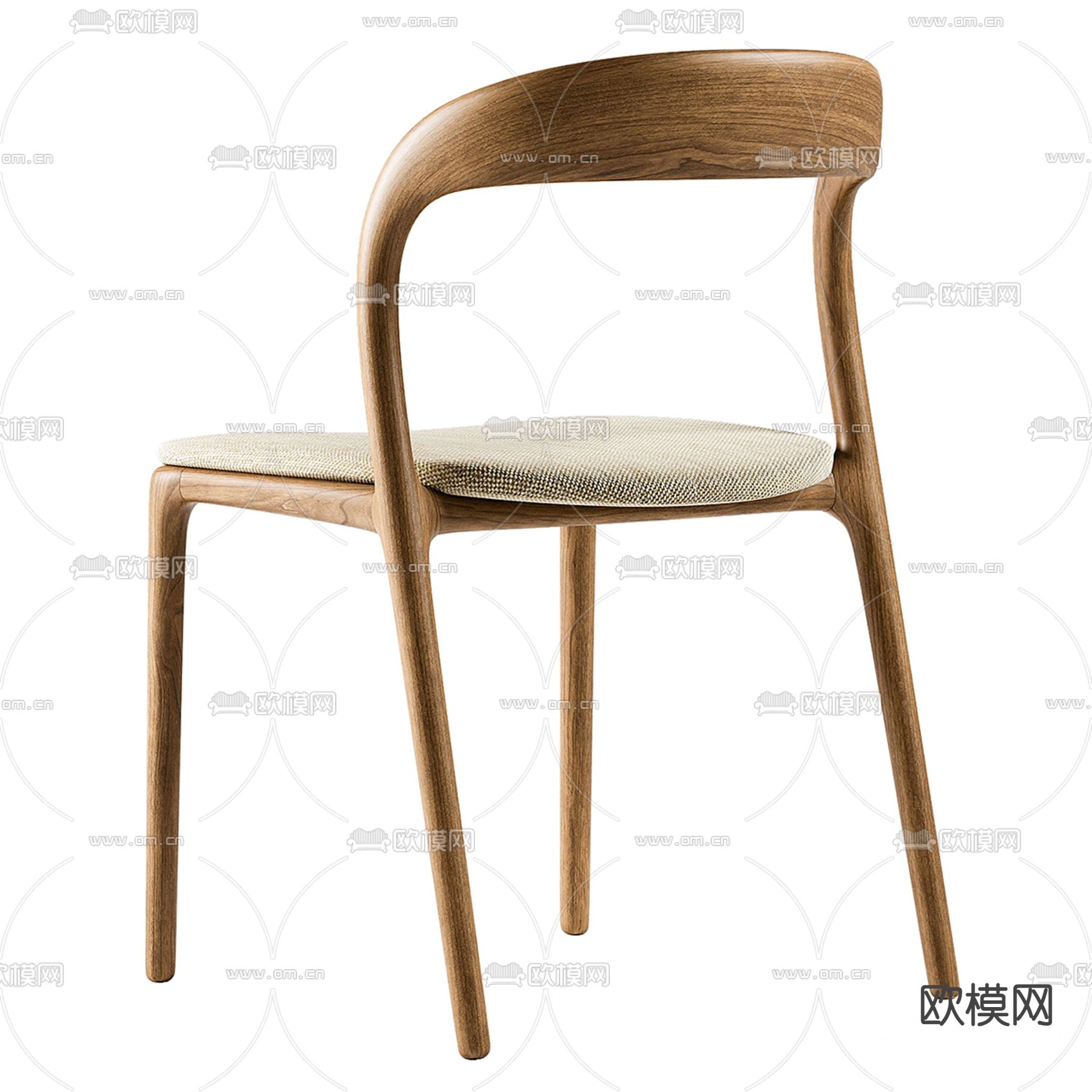 NEVA 椅子 木椅 餐椅3d模型下载（渲染图2）