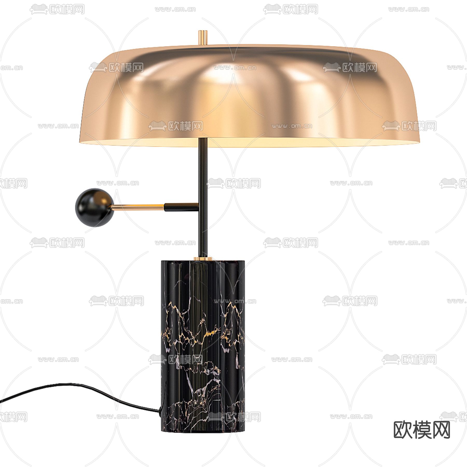 轻奢台灯3d模型下载