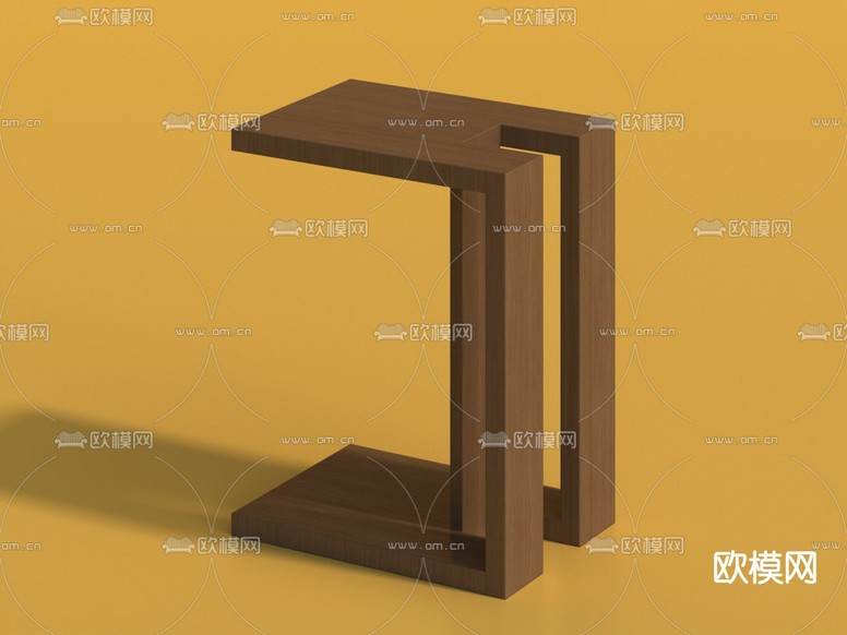 现代实木凳子 换鞋凳3d模型下载