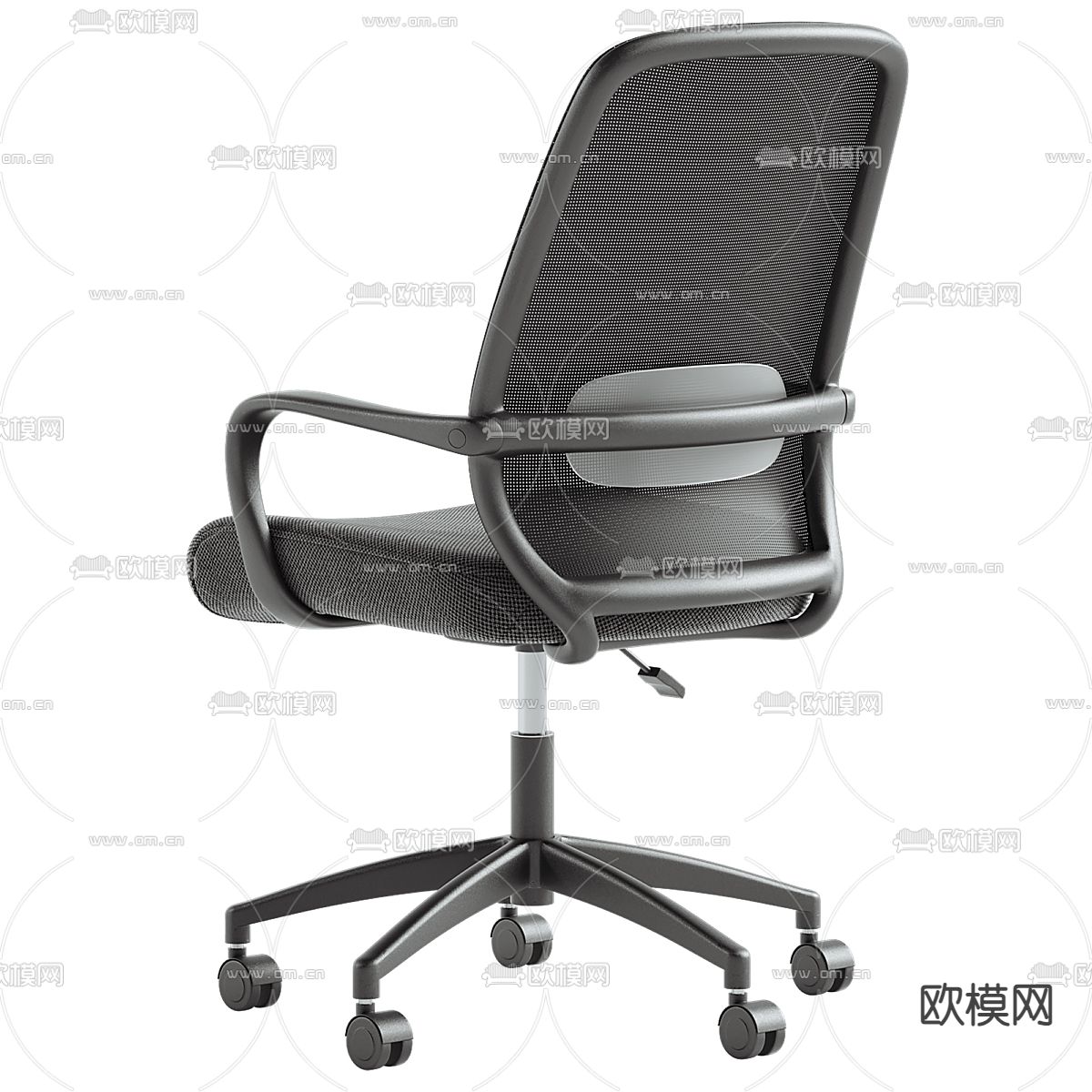 办公椅 会议椅 职员椅3d模型下载（渲染图2）