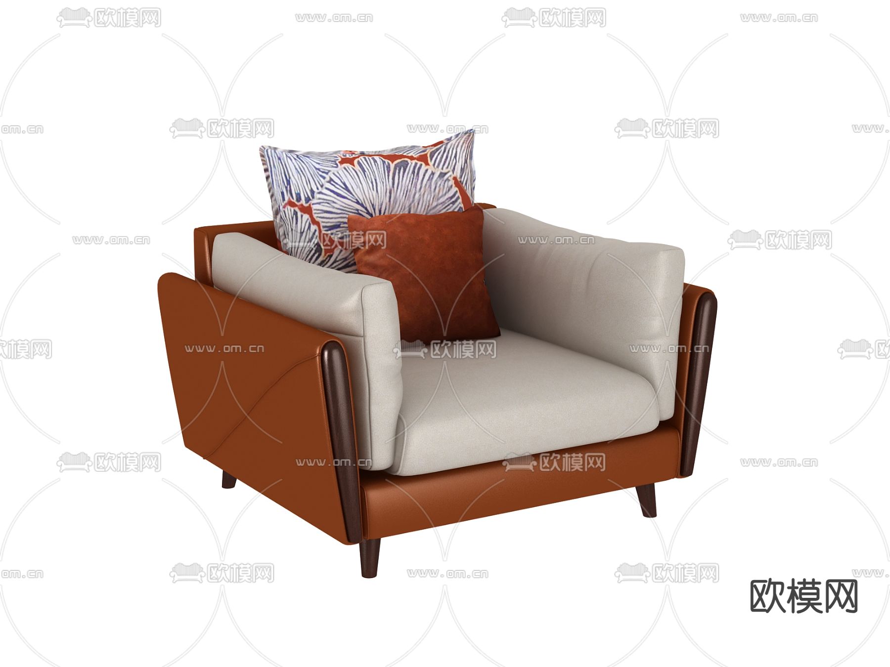 单人沙发3d模型下载