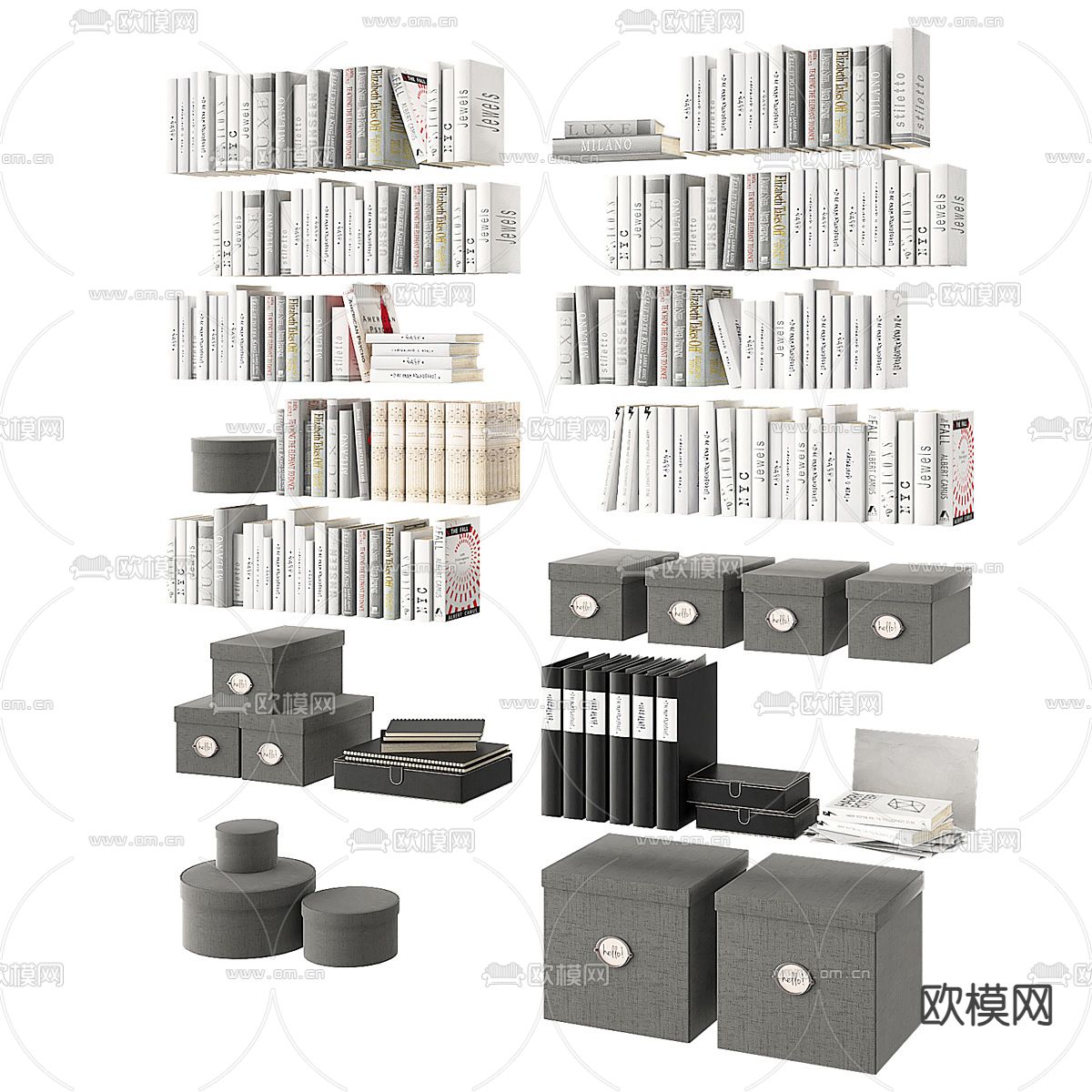 书籍 书本 图书3d模型下载