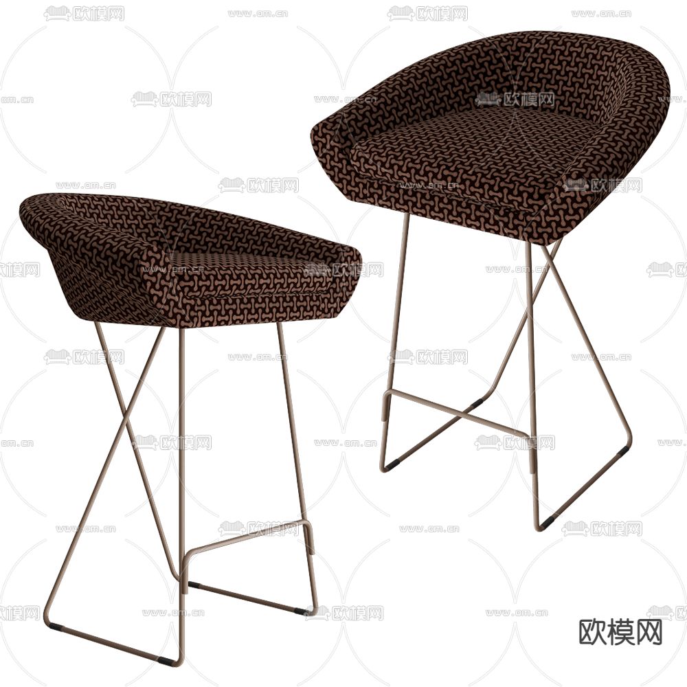 IL Loft 吧椅 高脚椅3d模型下载