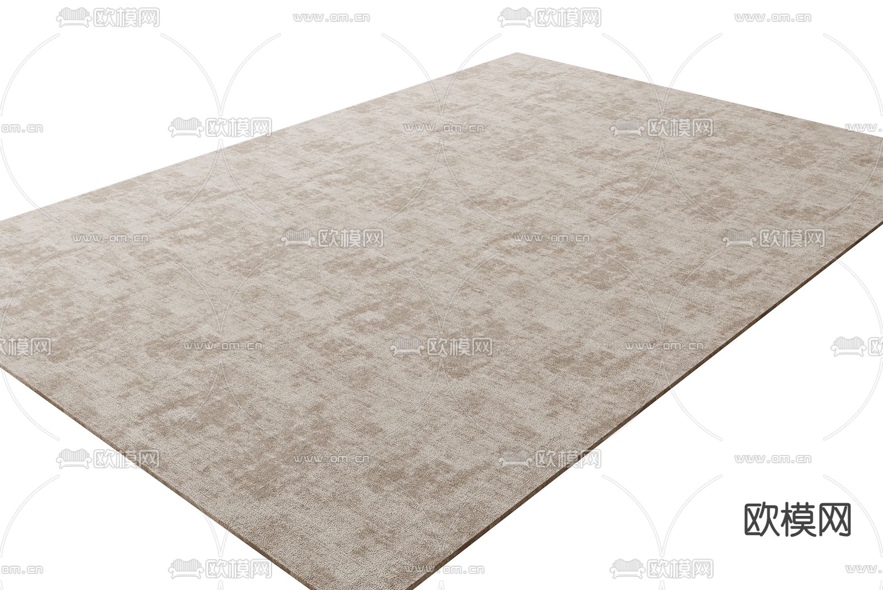 现代地毯su模型下载（渲染图2）