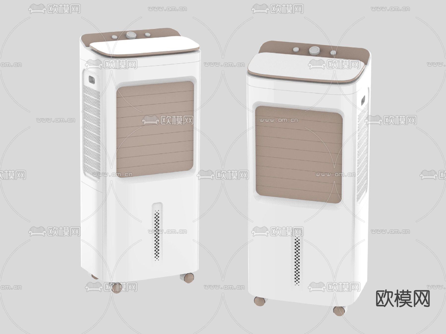 冷风机 移动空调风扇3d模型下载