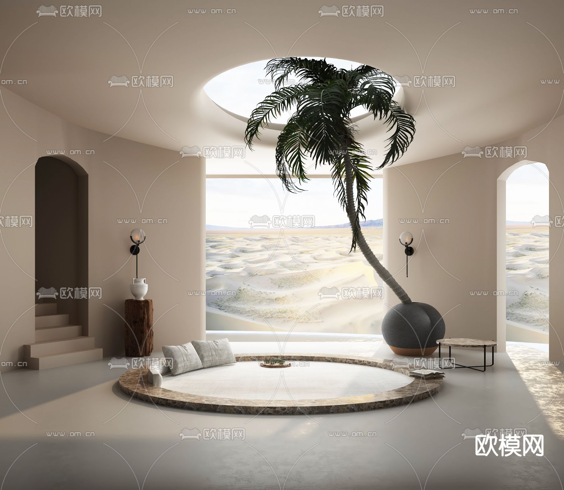 侘寂民宿3d模型下载