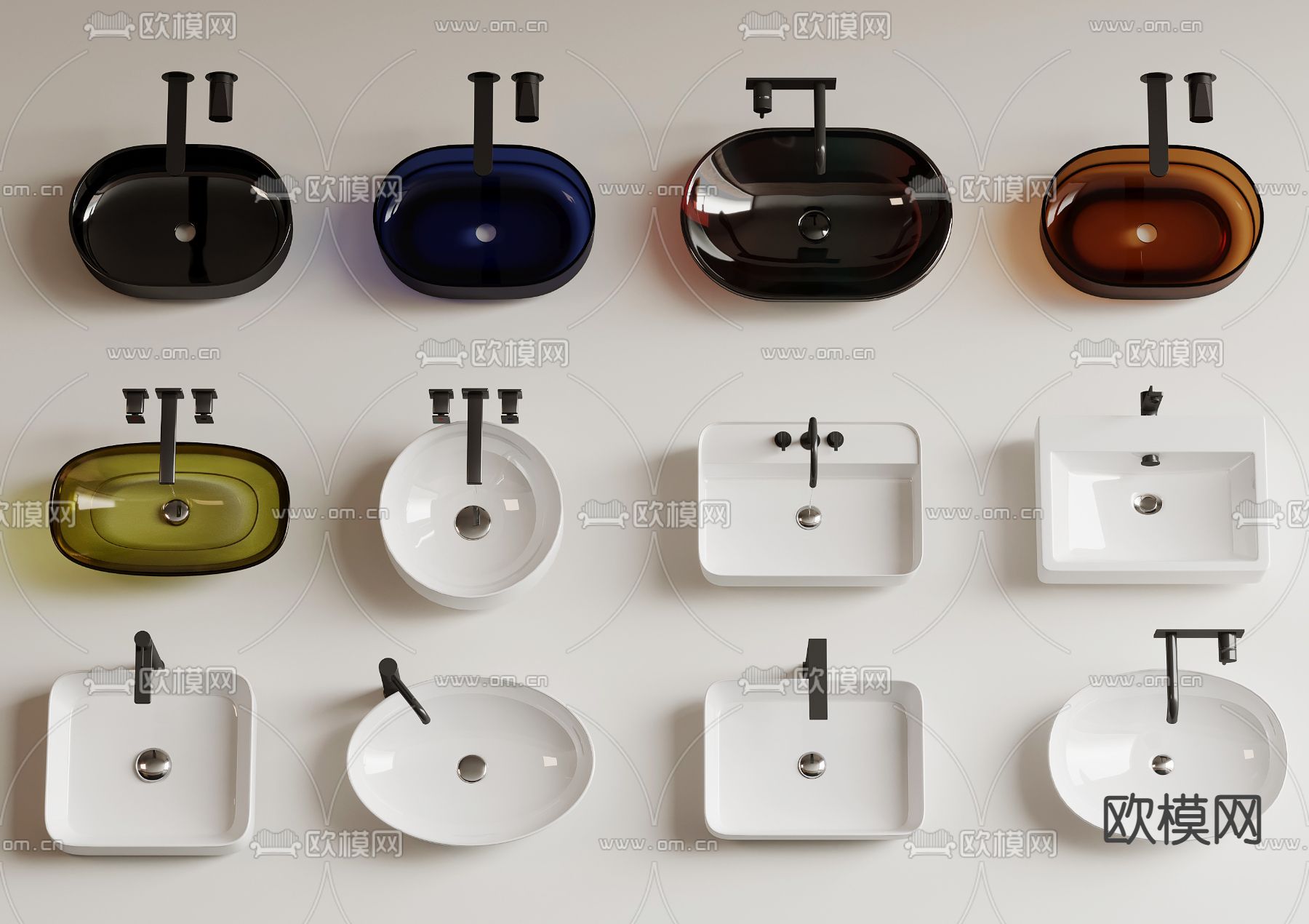 浴室盆 陶瓷盆 台盆3d模型下载