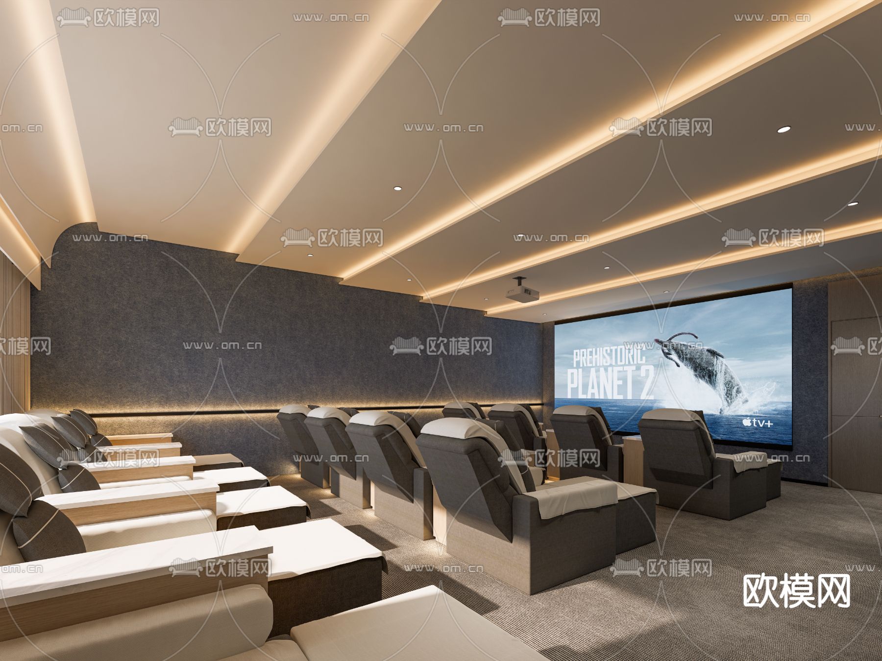 SPA足浴包间su模型下载（渲染图2）