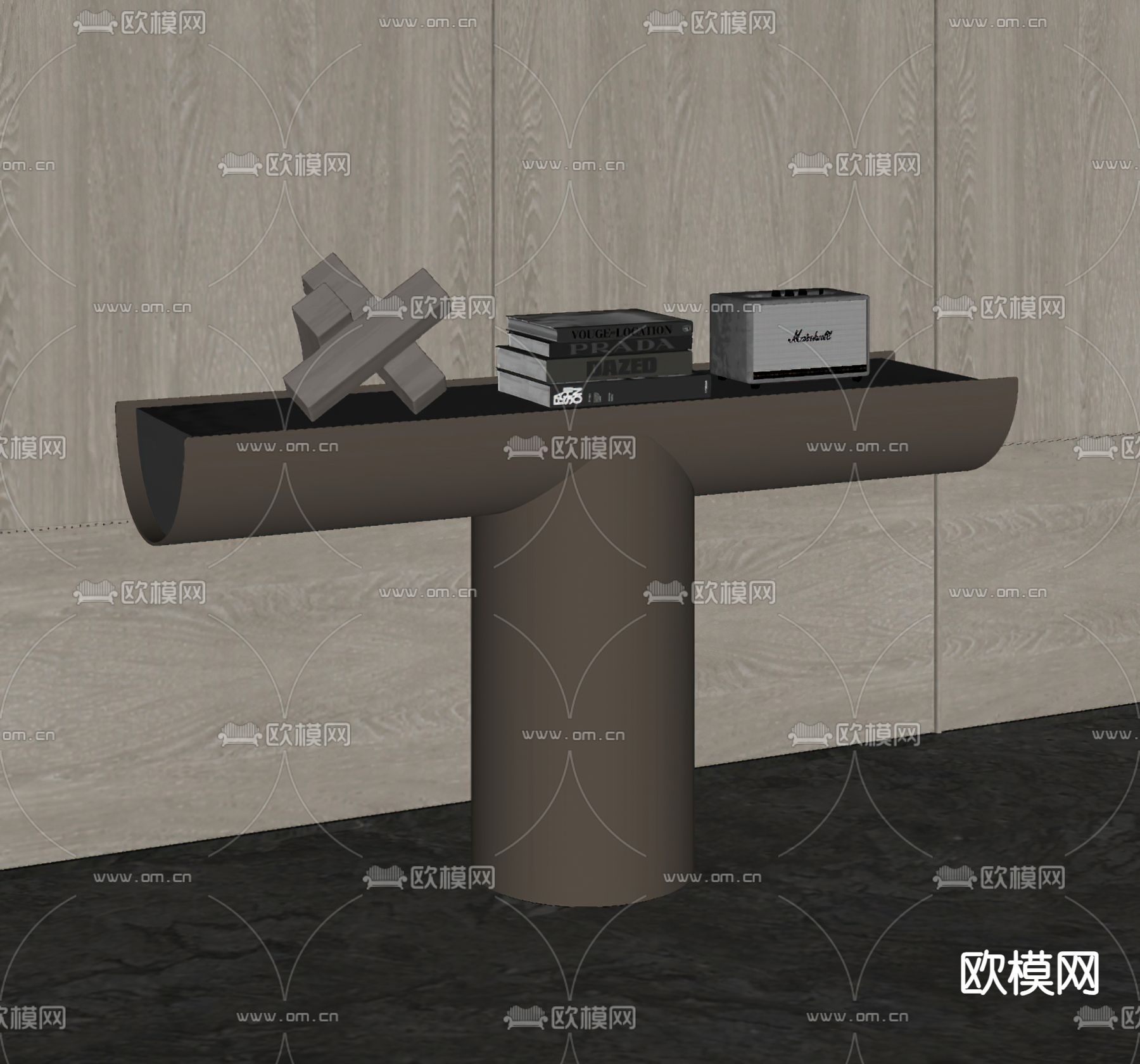 Minotti 端景柜su模型下载（渲染图1）