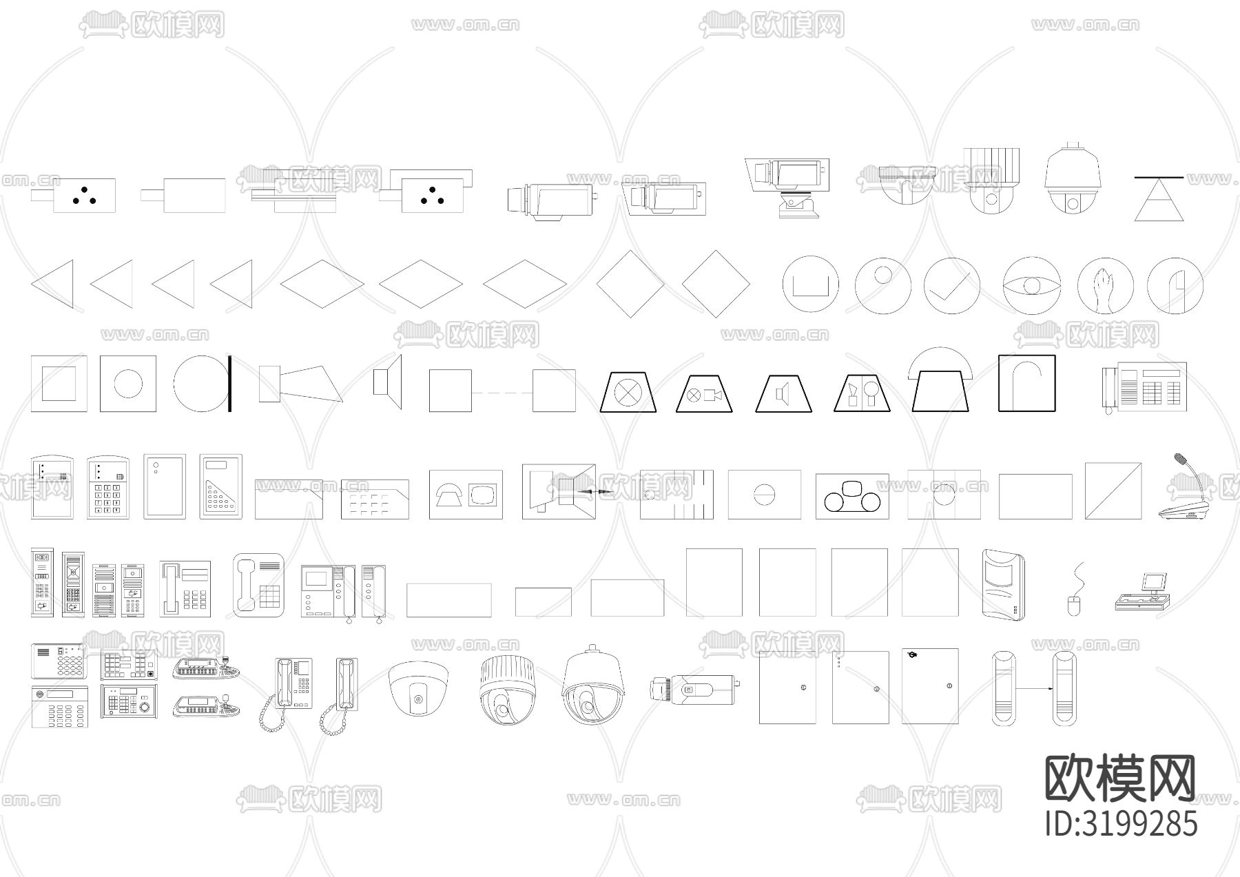 安防cad图库下载