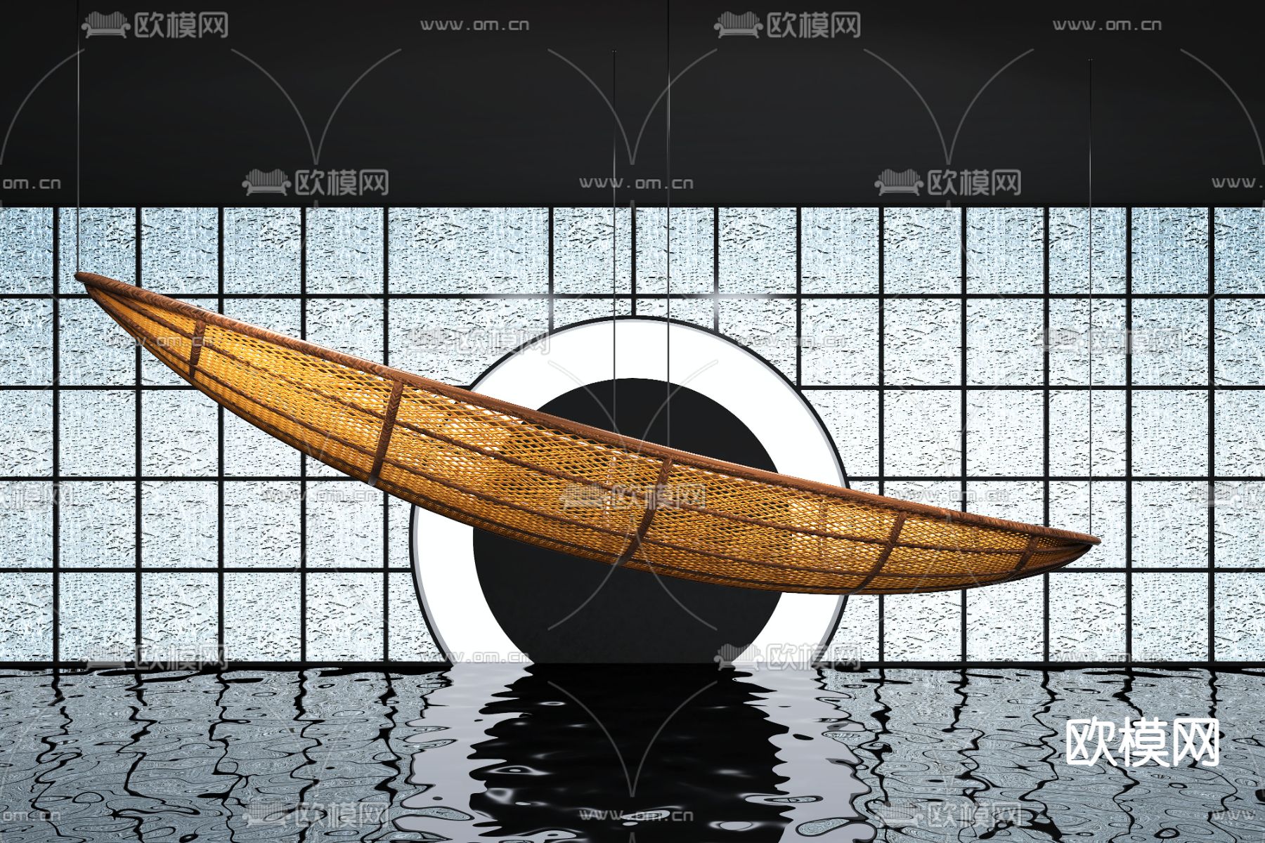 现代艺术装置3d模型下载