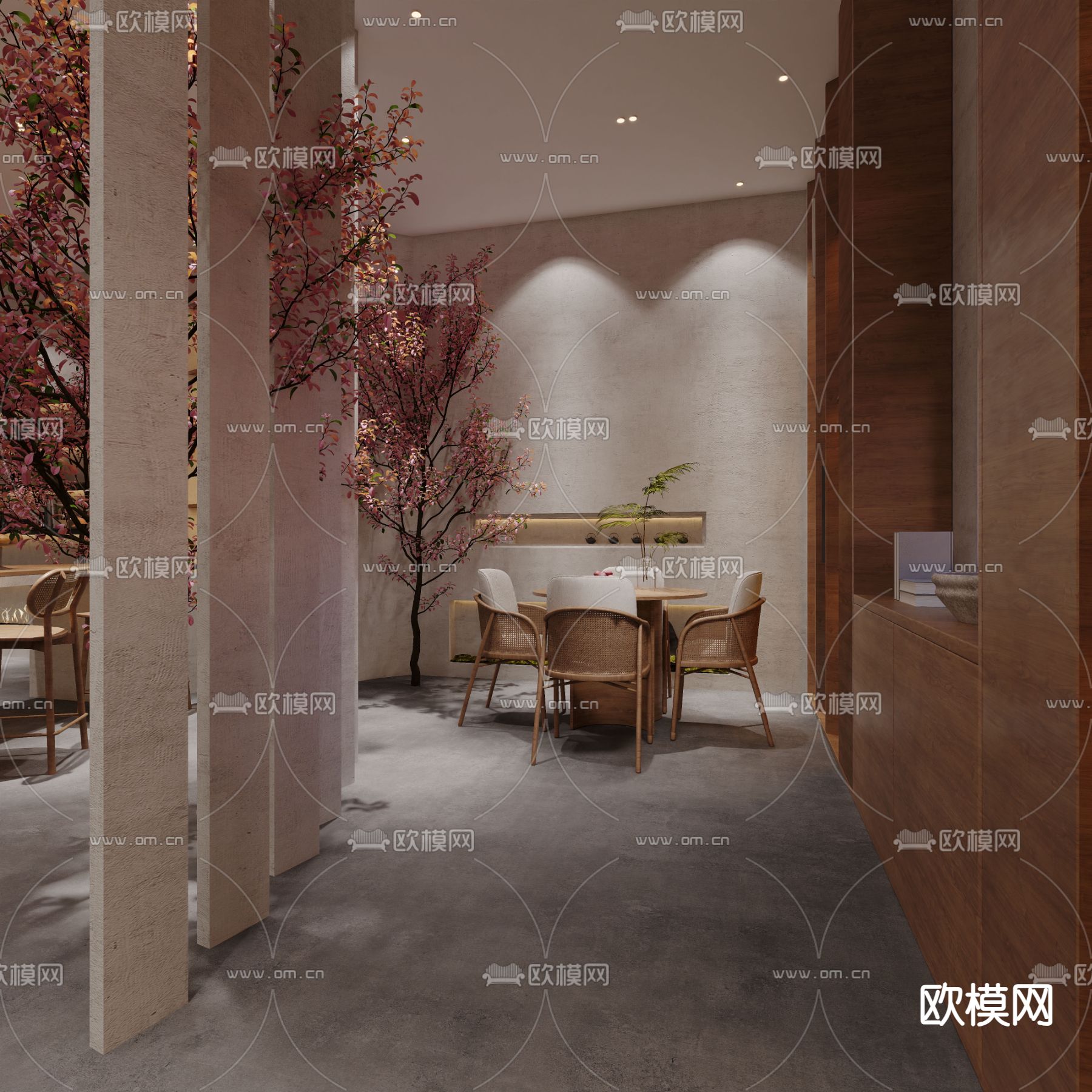 办公室 前台接待3d模型下载（渲染图3）