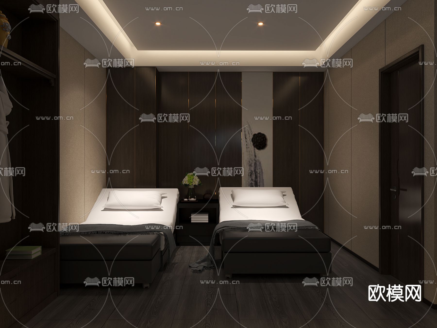 新中式足疗包厢3d模型下载（渲染图4）