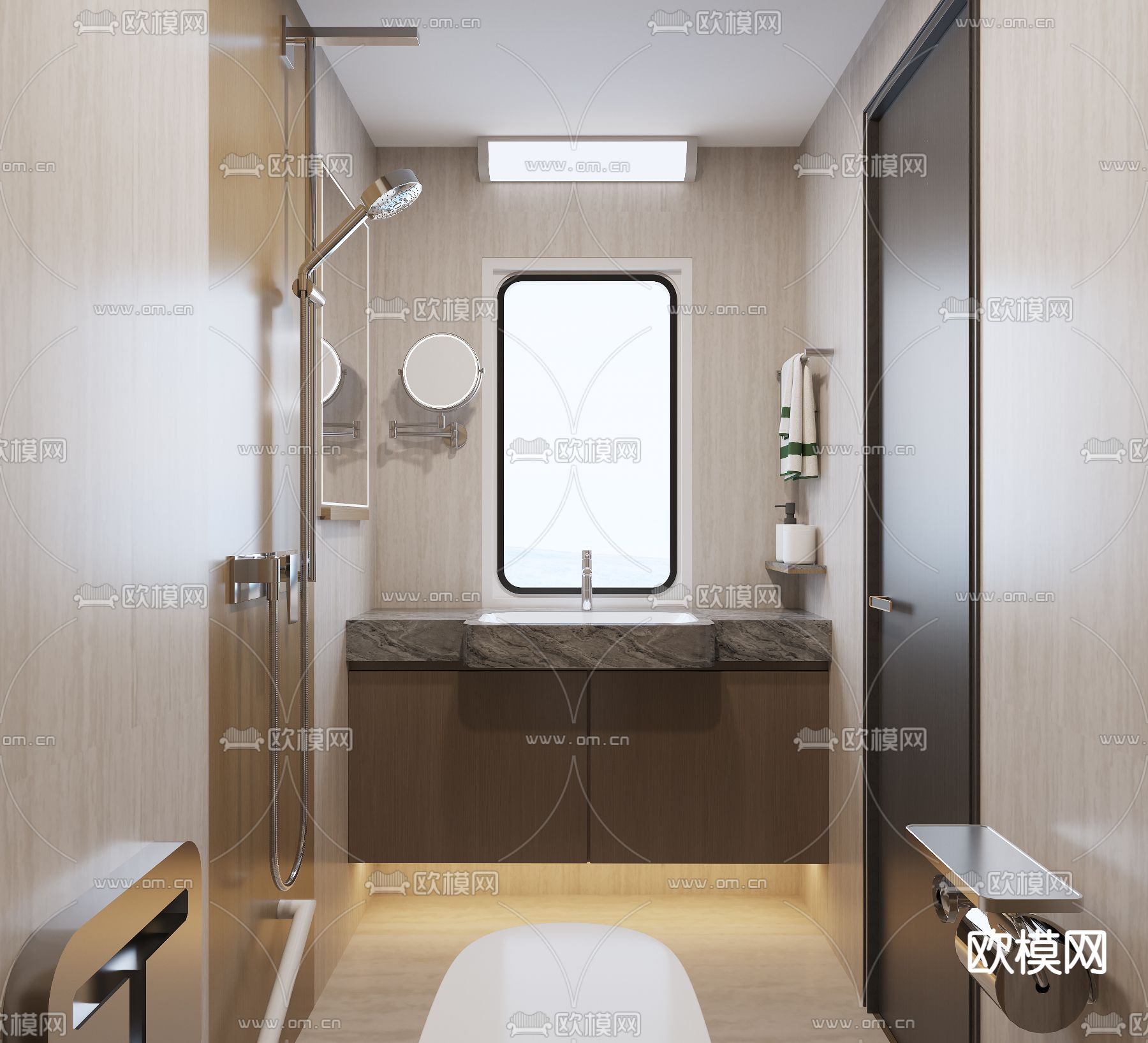 酒店卫生间3d模型下载