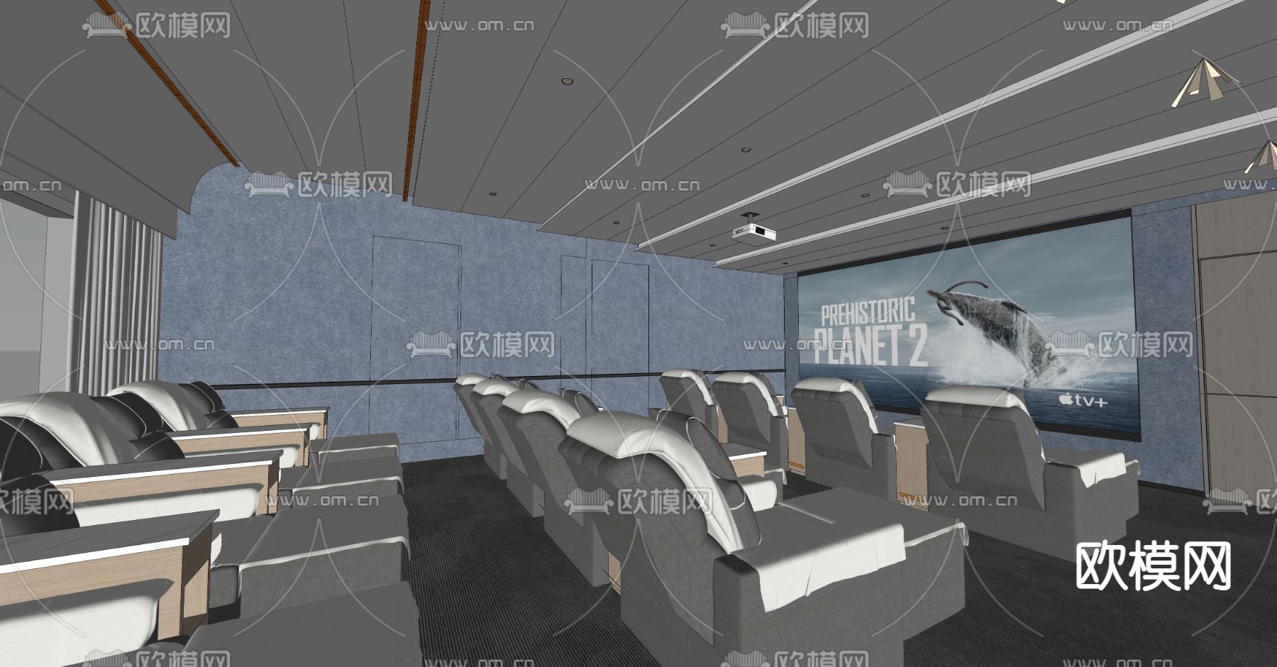 SPA足浴包间su模型下载（渲染图1）