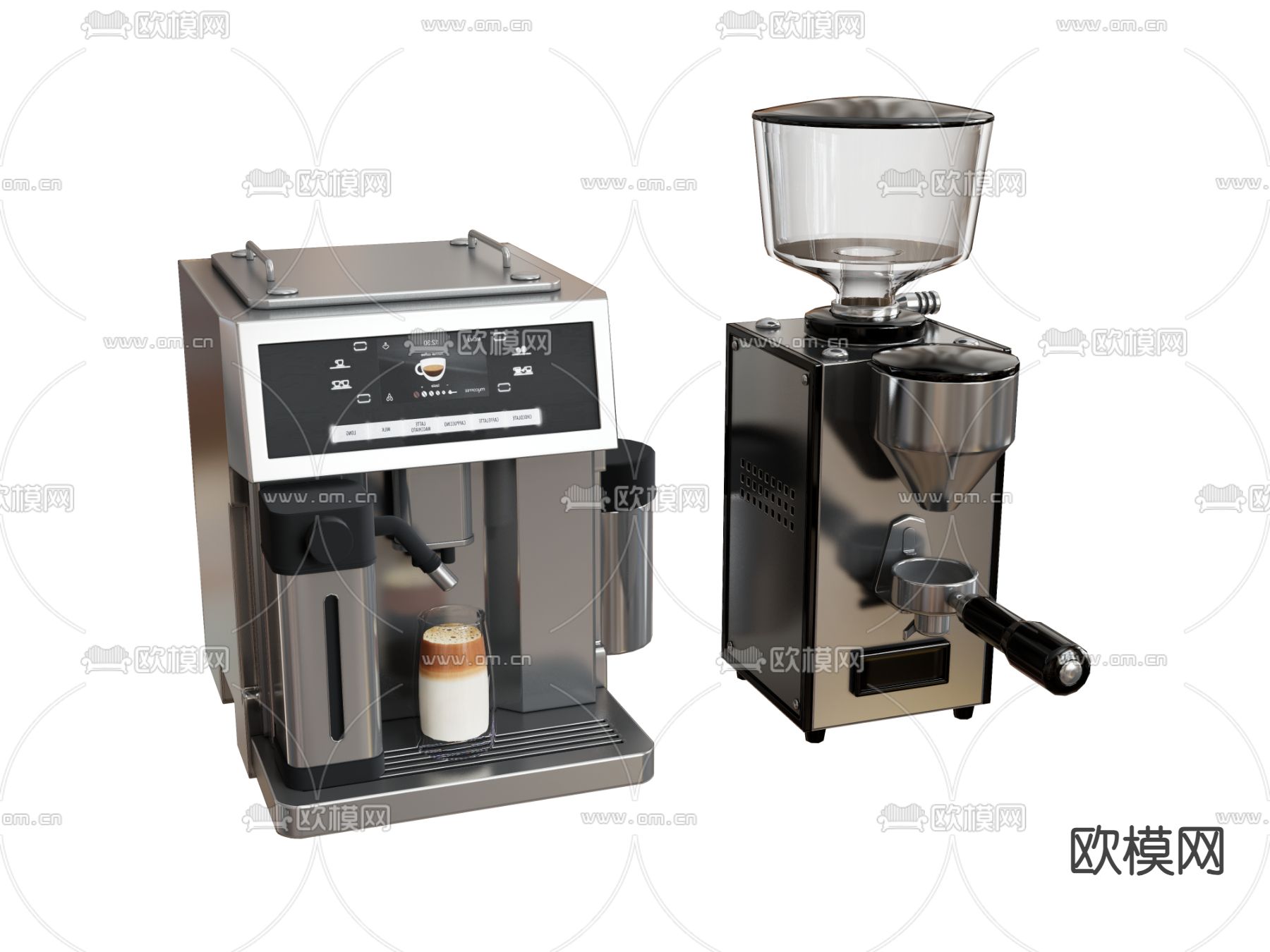咖啡机su模型下载（渲染图2）