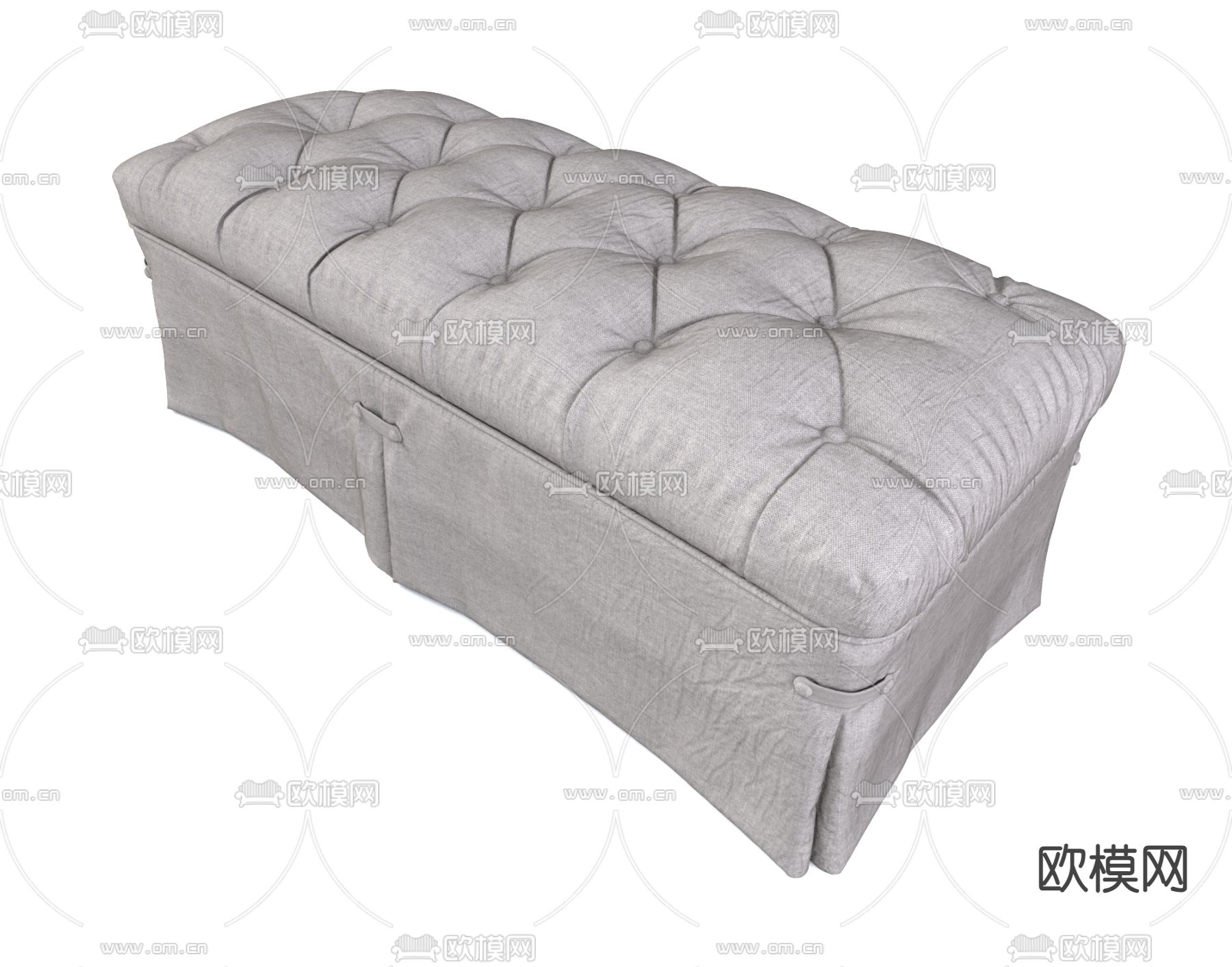 现代按摩床 护理床3d模型下载（渲染图2）