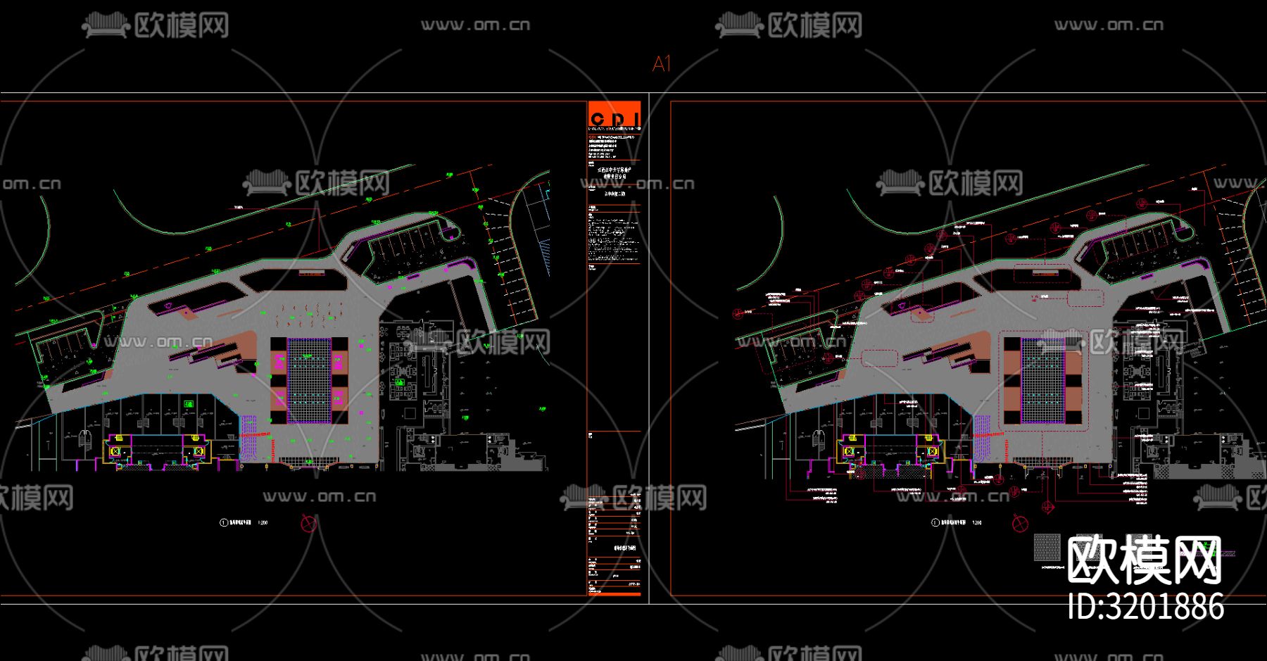 万科璞悦里示范区cad施工图下载（渲染图1）