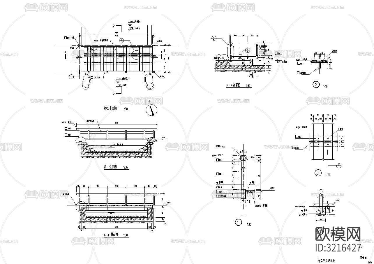 温馨花园景观规划设计cad施工图下载（渲染图3）