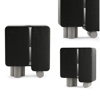  意大利 Poliform 床头柜su模型 