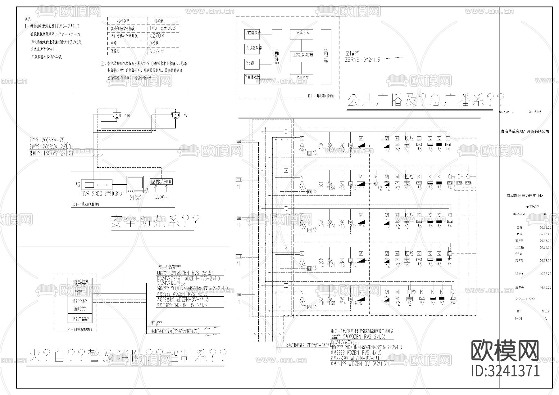 地下汽车库电气cad施工图下载（渲染图1）