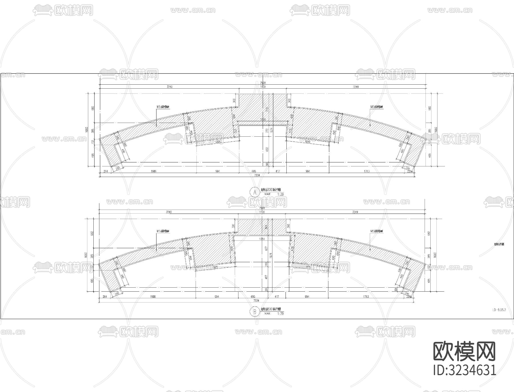 烧烤台 洗手台cad图库下载（渲染图4）