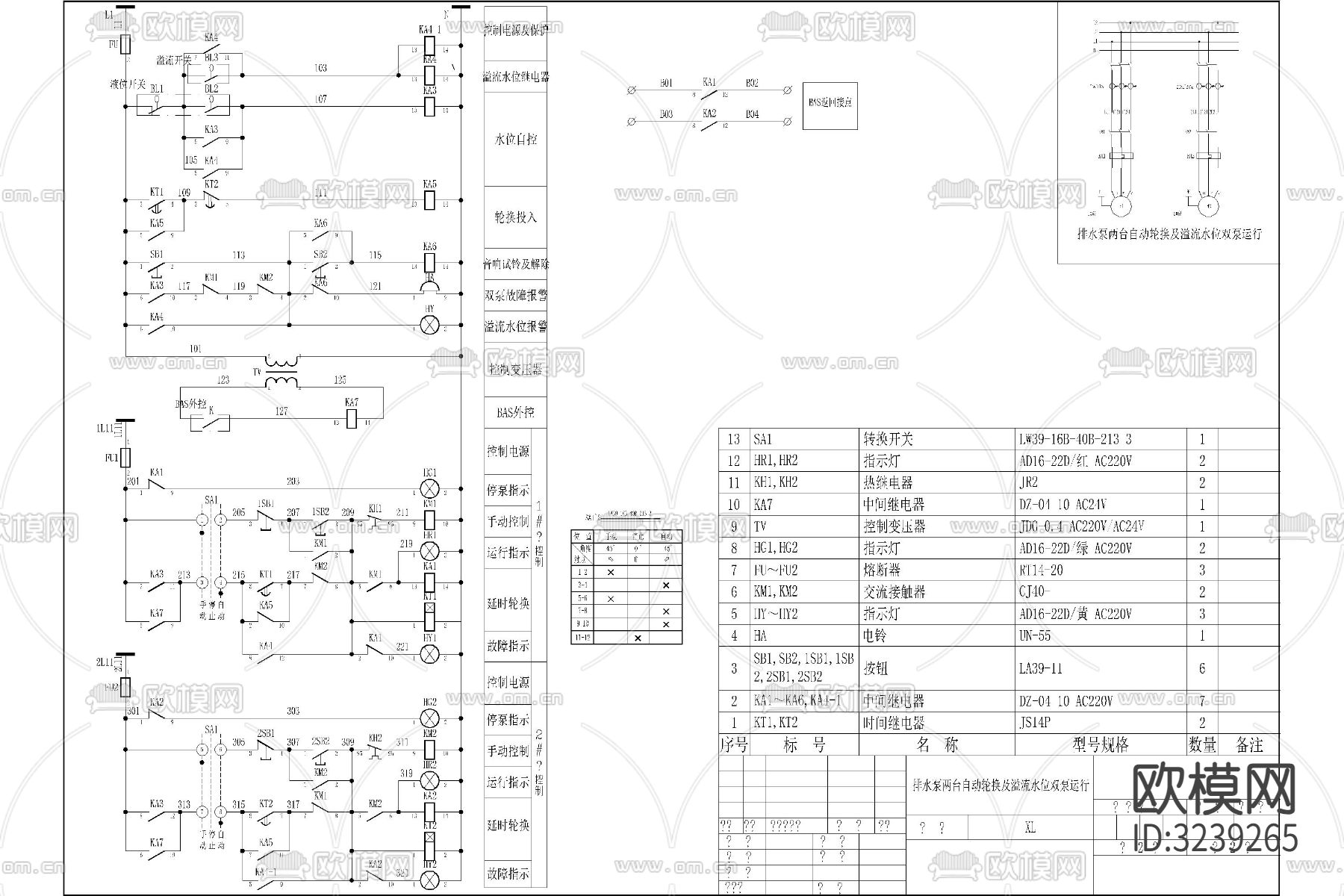 给水排水泵热水循环cad图库下载（渲染图4）