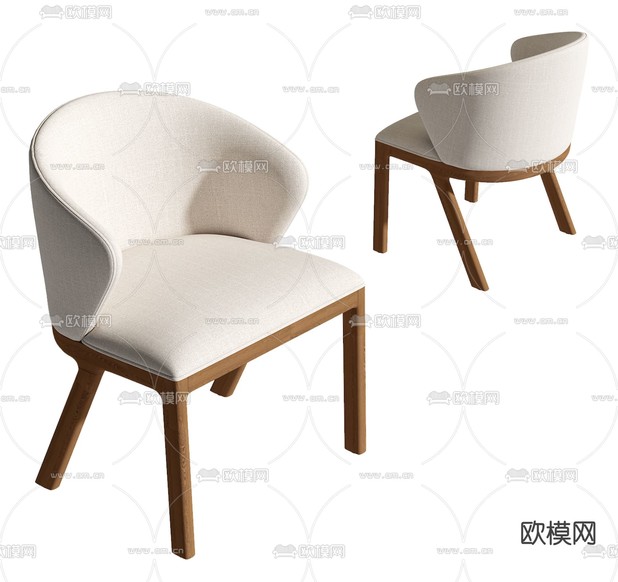 现代单椅3d模型下载