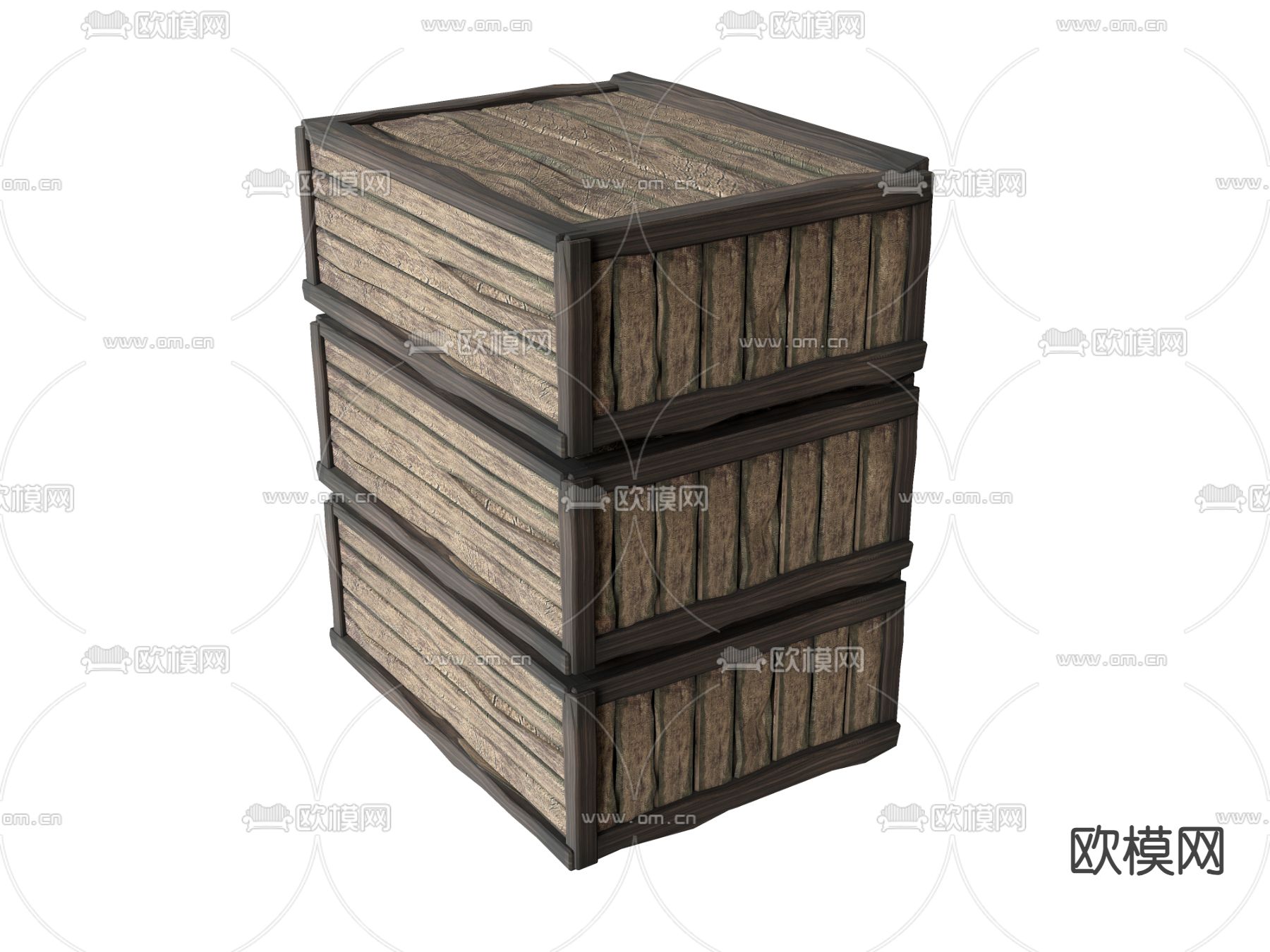 霉豆腐盒子 收纳箱su模型下载（渲染图2）