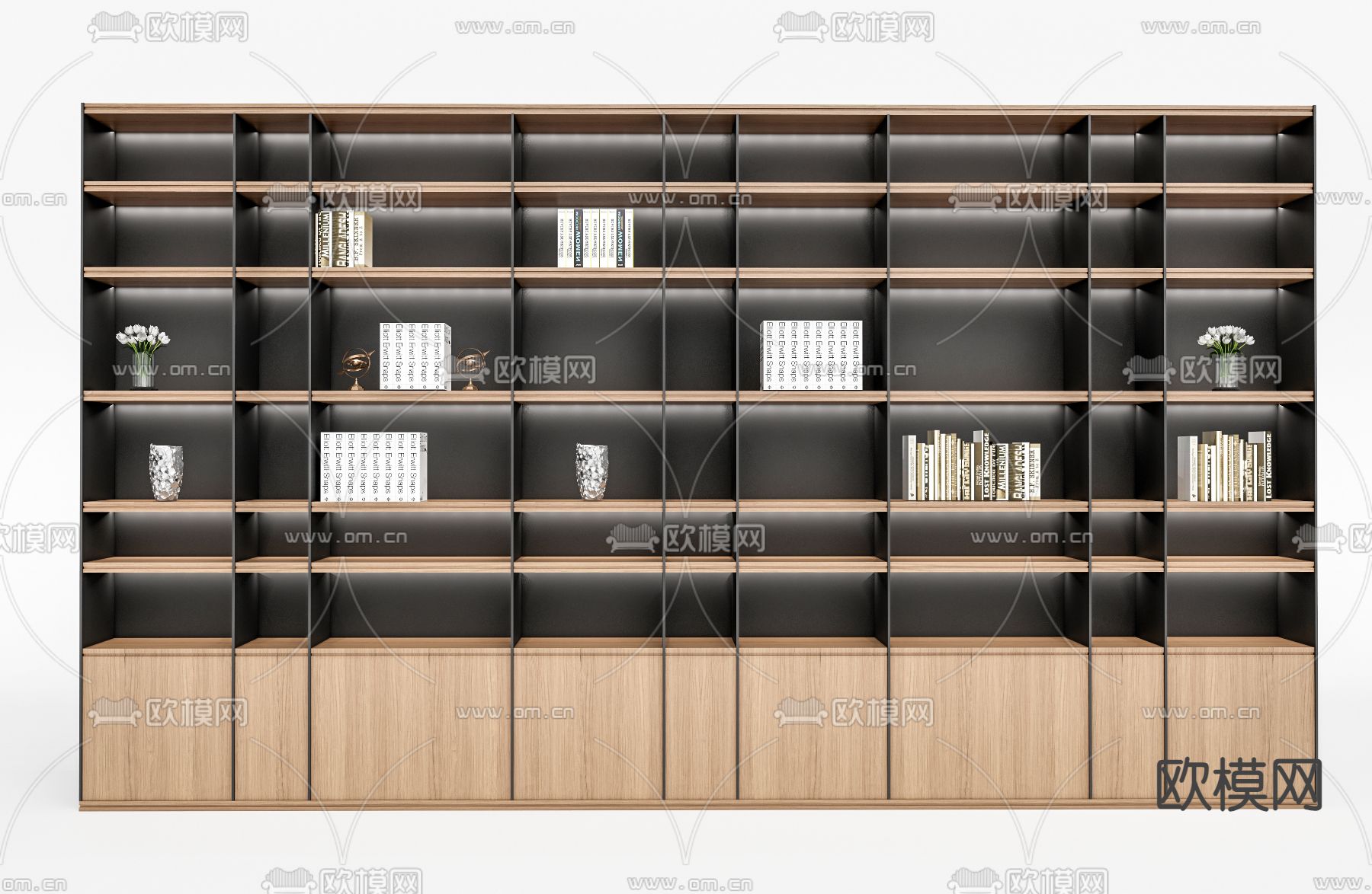 文件柜 装饰柜su模型下载（渲染图1）