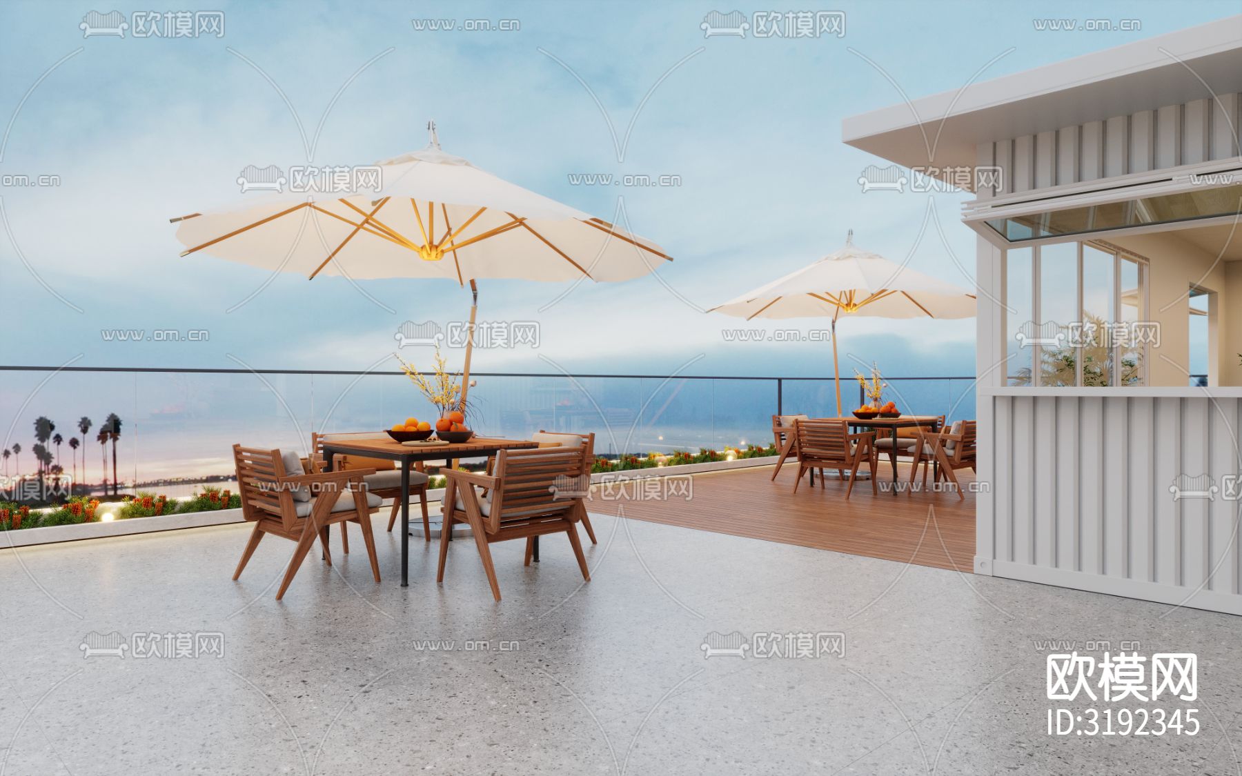 露台餐厅装修效果图下载（渲染图2）