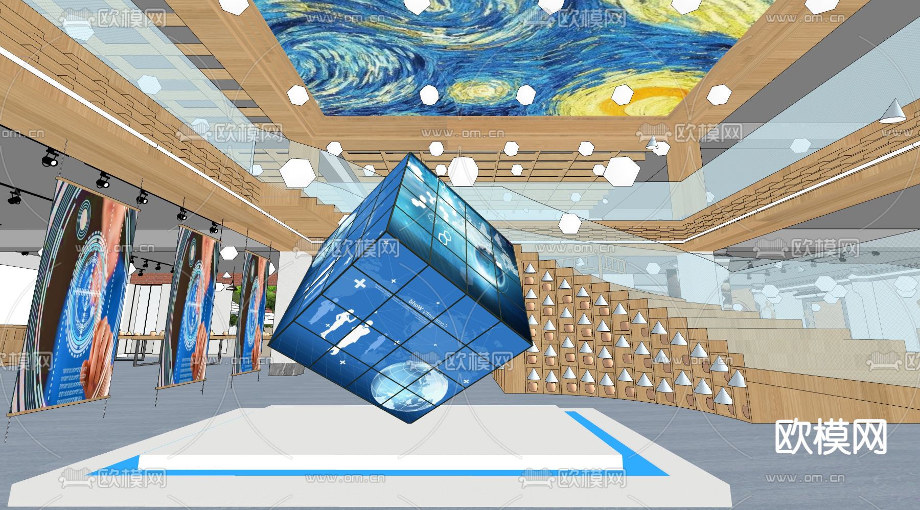 陶瓷博物馆su模型下载（渲染图6）