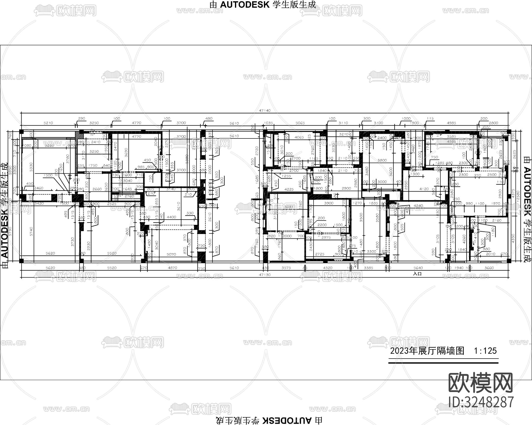 广州高端衣柜品牌展厅cad大样图下载（渲染图4）