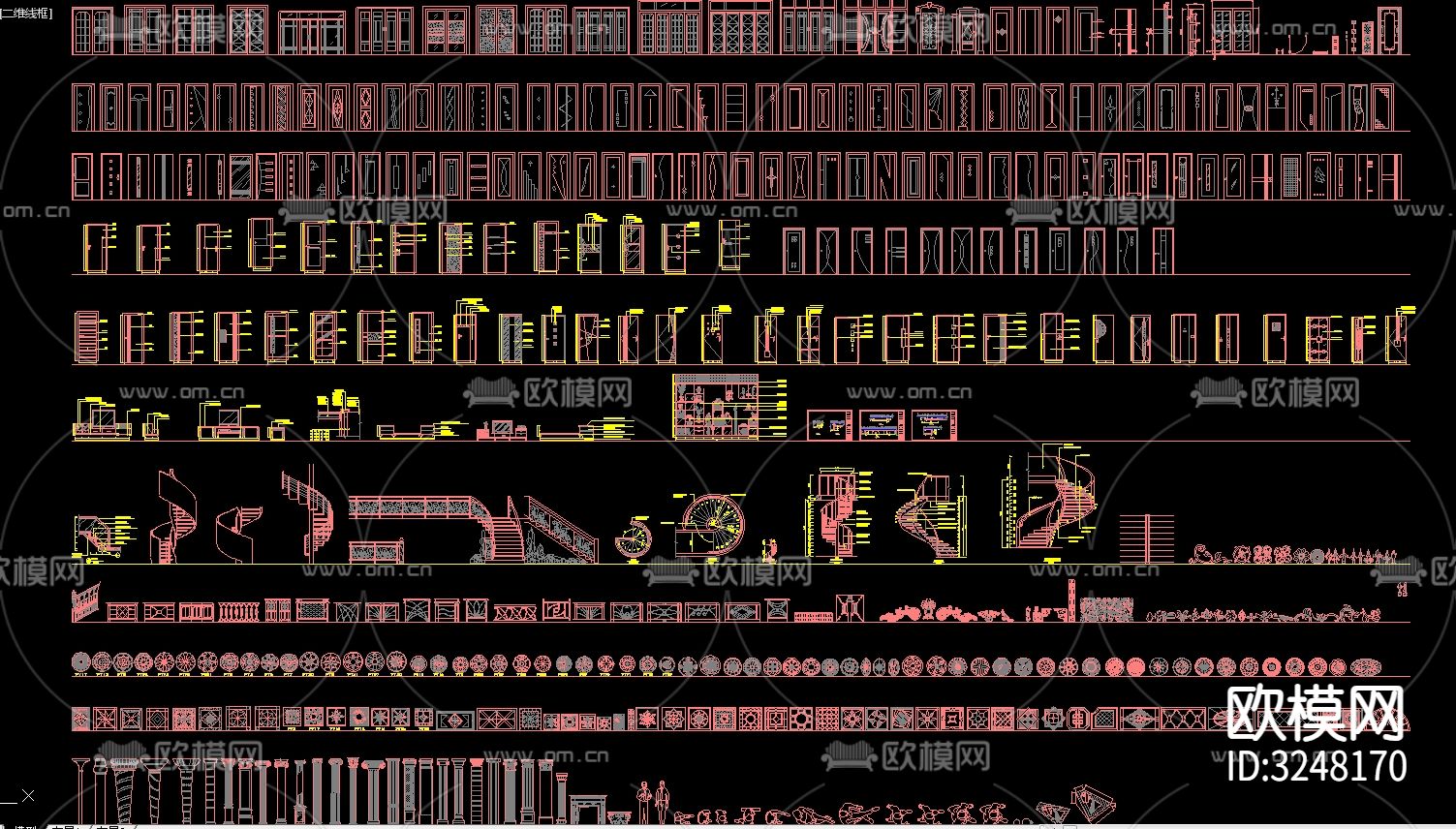 综合家装家居CAD图库下载（渲染图7）