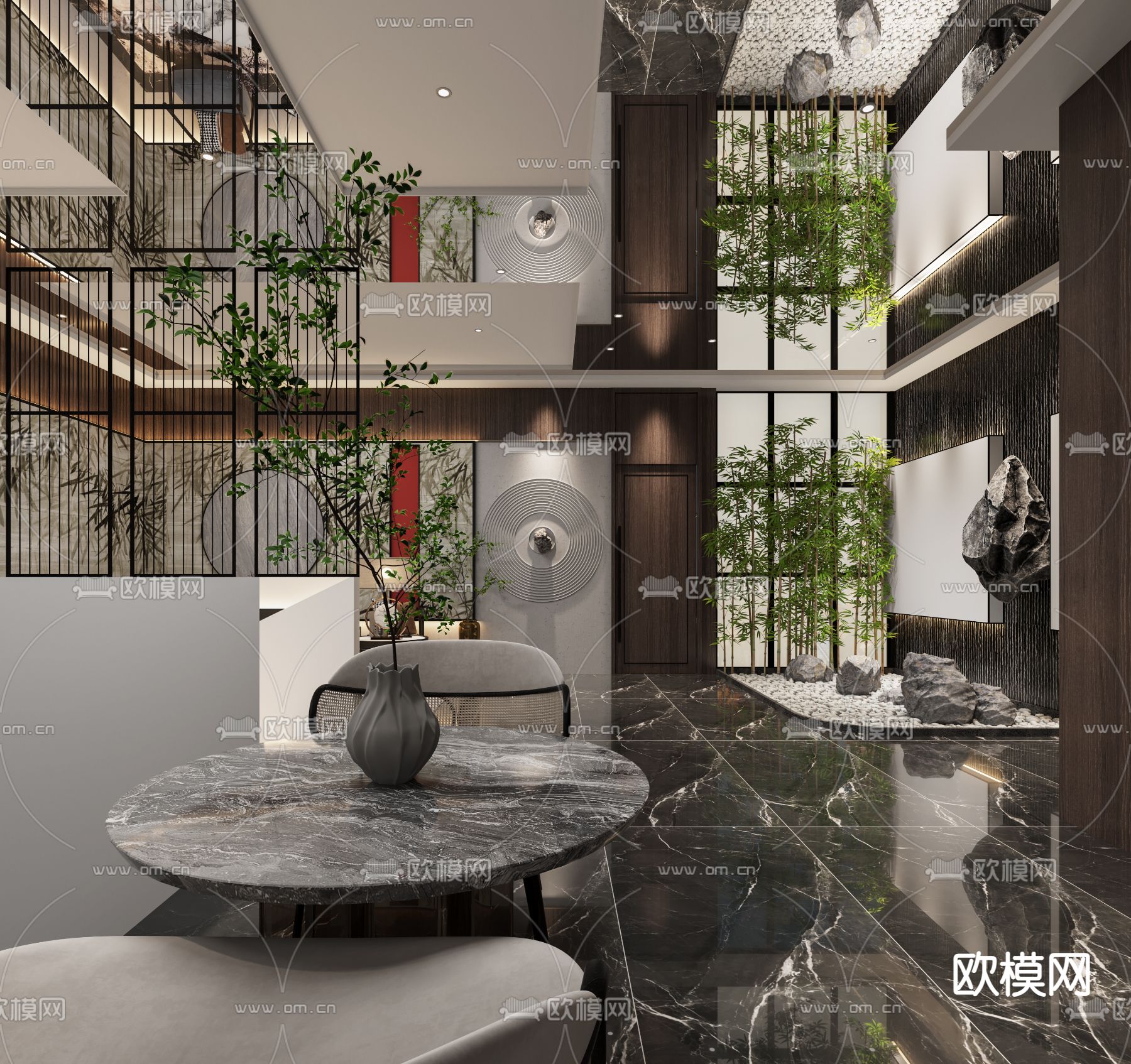 洗浴会所 足浴店 沐足阁3d模型下载（渲染图3）