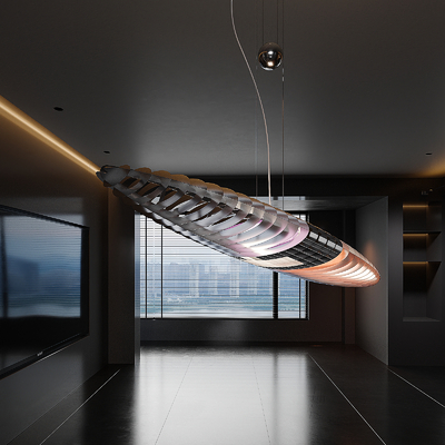  现代吊灯 装饰吊灯su模型 