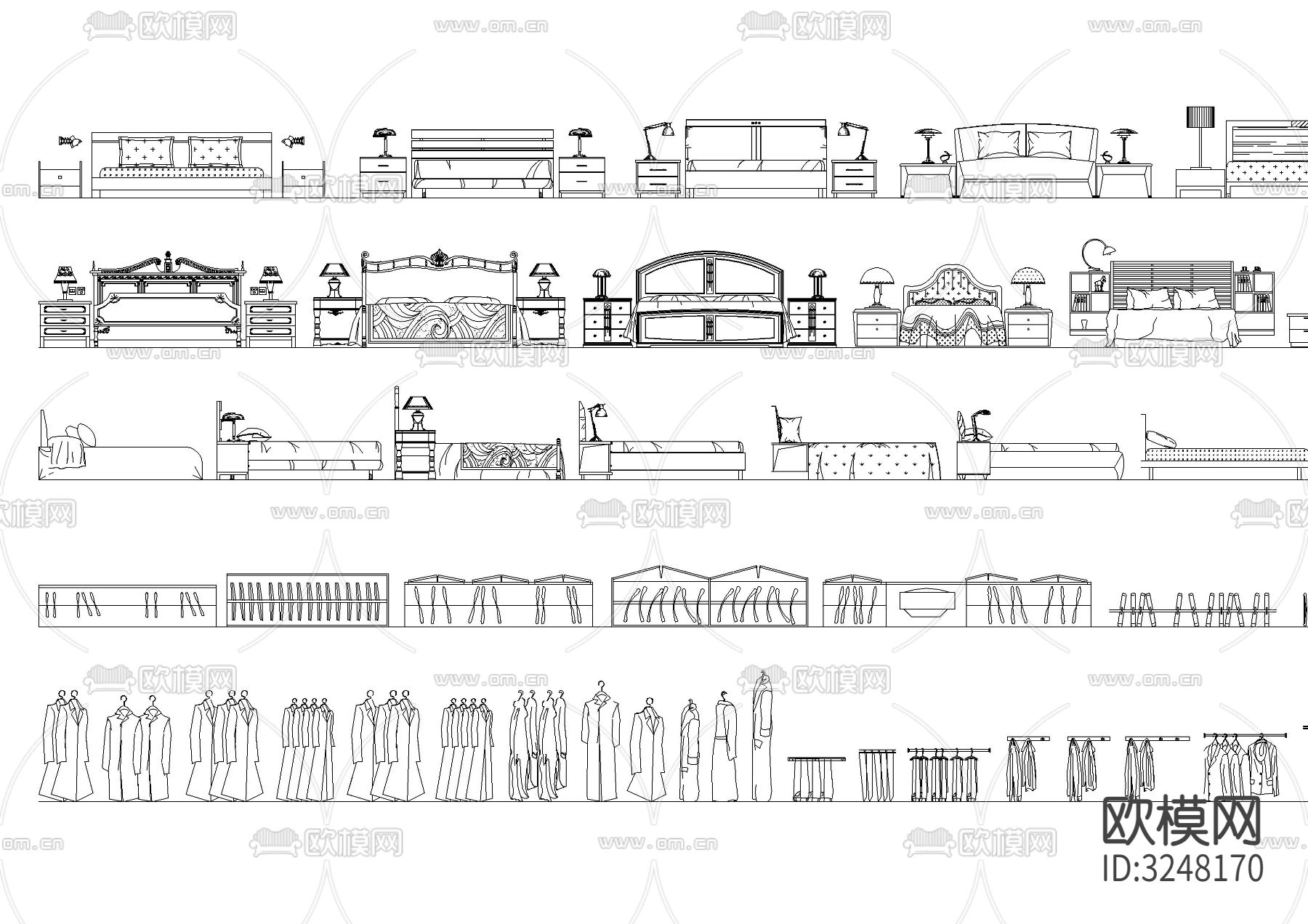 综合家装家居CAD图库下载（渲染图5）