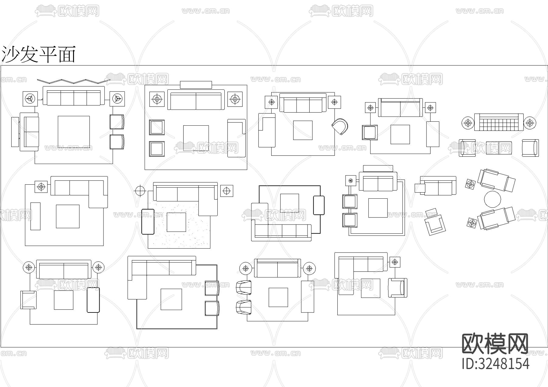 现代简约风家居cad图库下载（渲染图2）