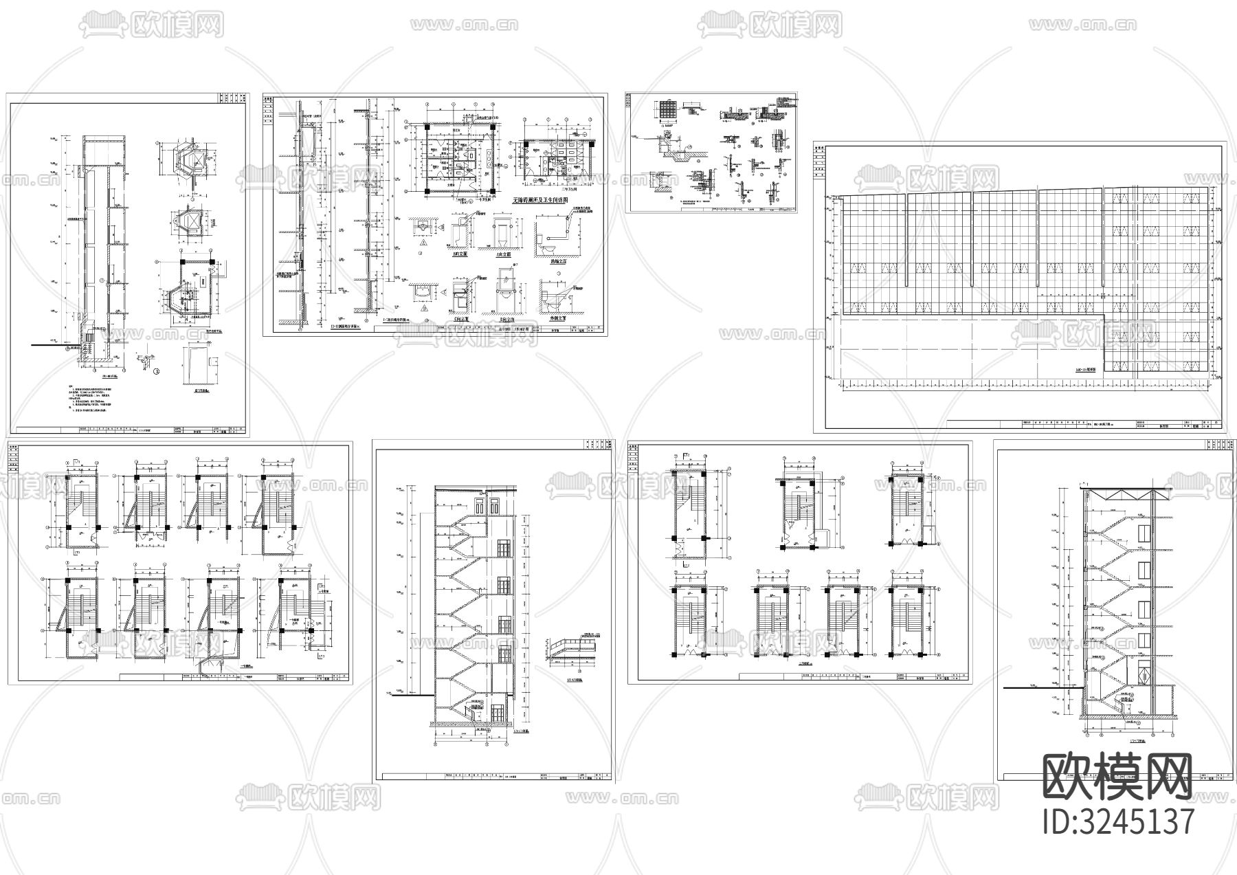体育馆cad平面图下载（渲染图1）