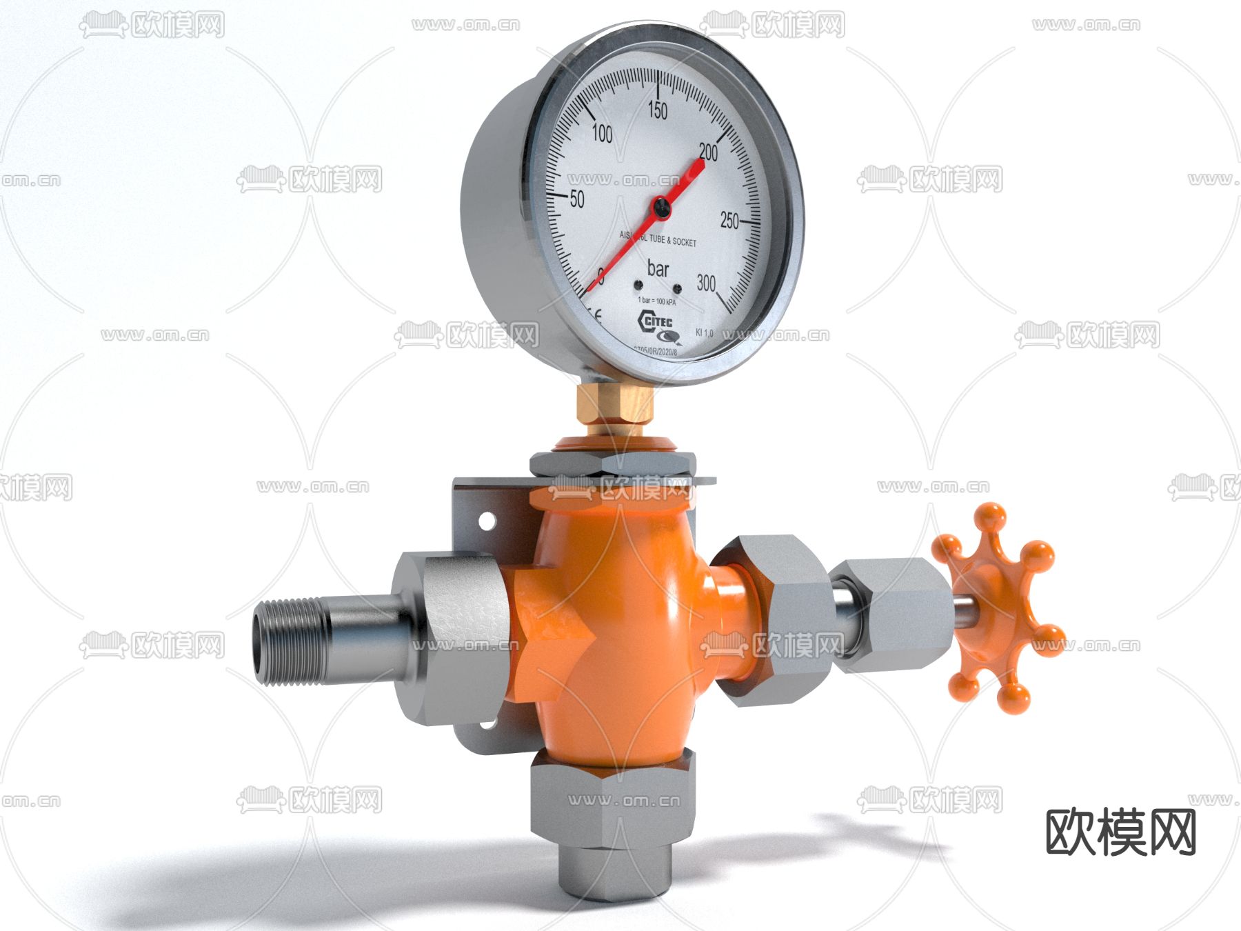 压力表 水表 阀门3d模型下载