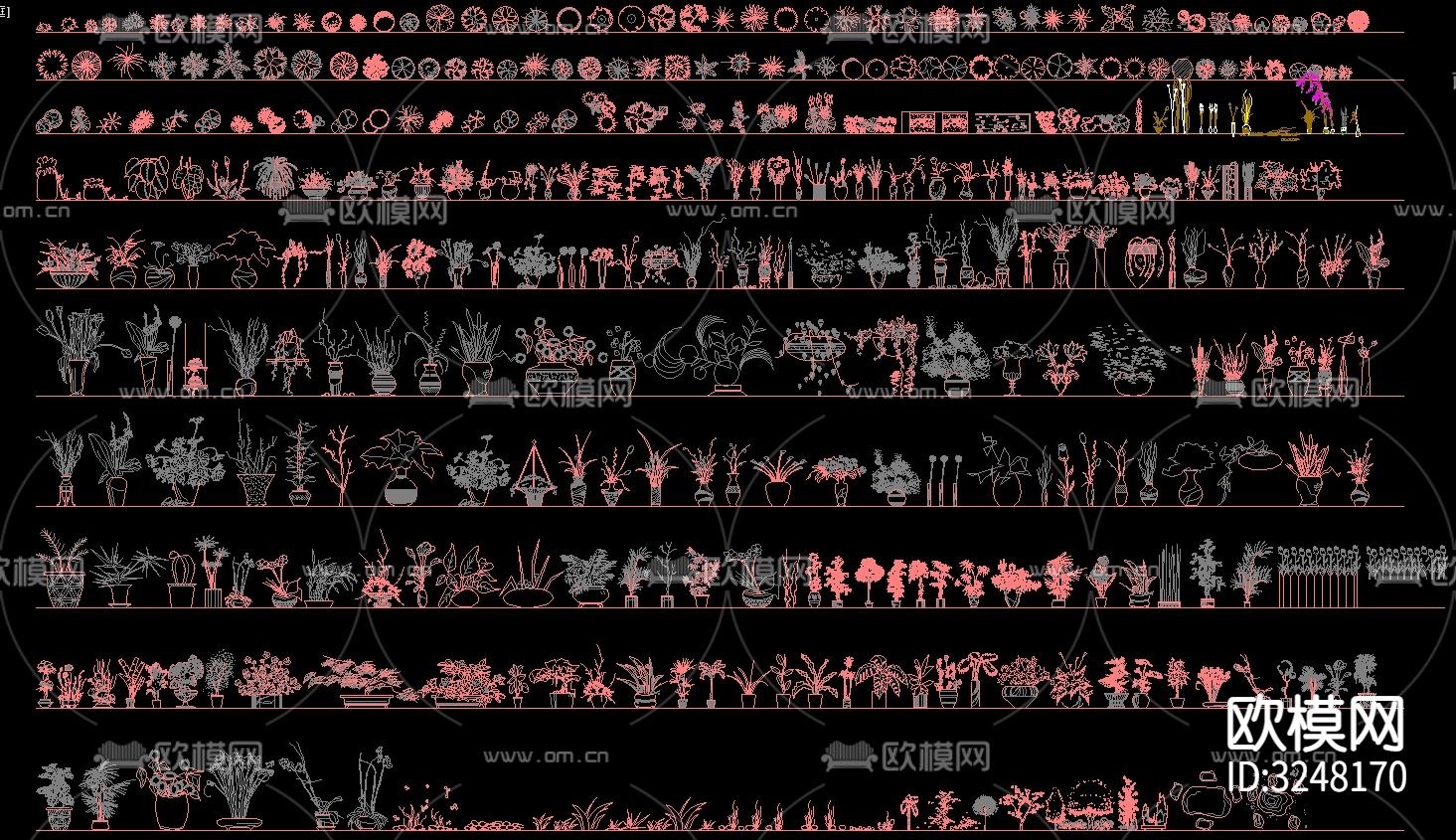 综合家装家居CAD图库下载（渲染图3）