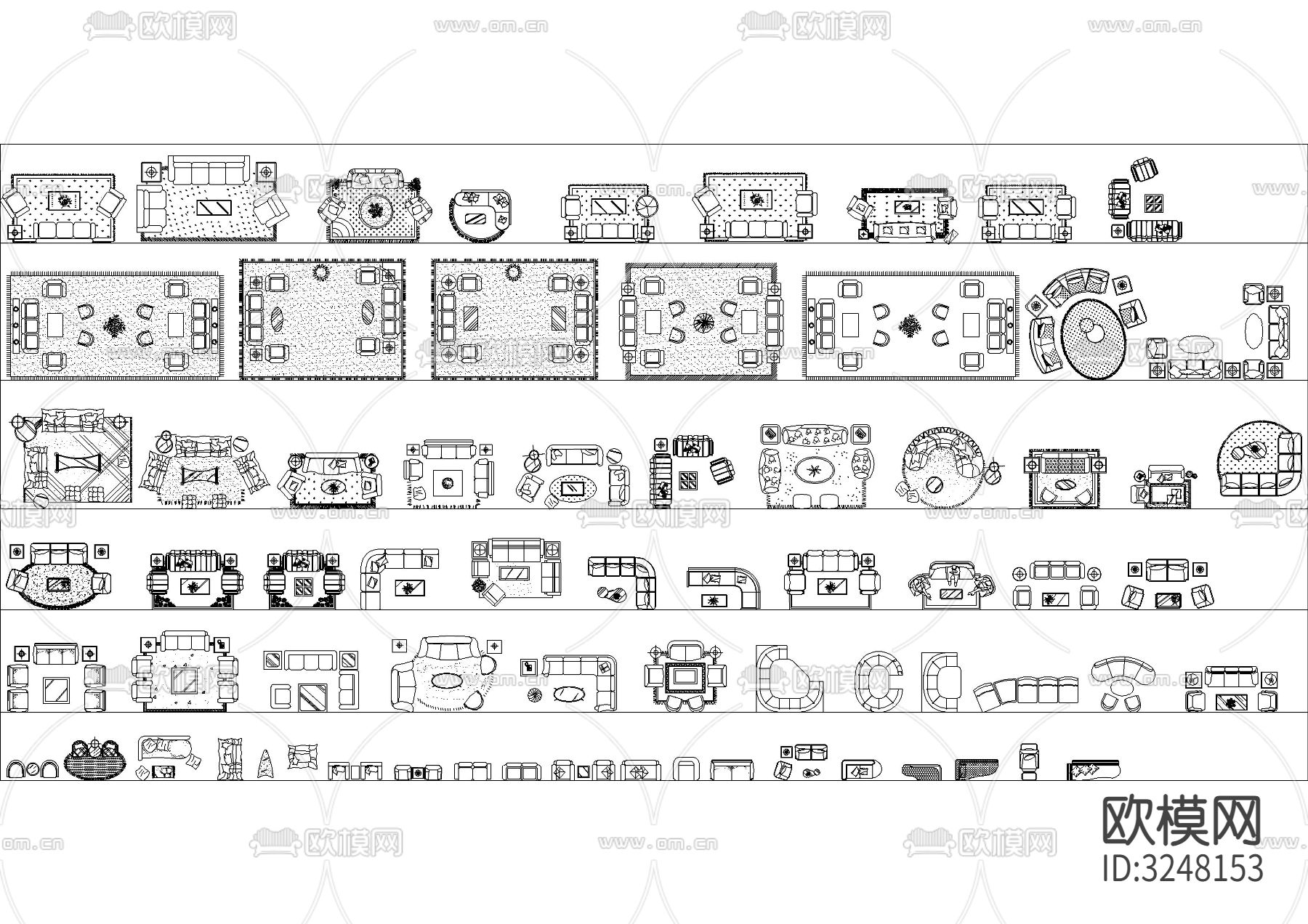 经典欧式家居平面立面cad图库下载（渲染图9）